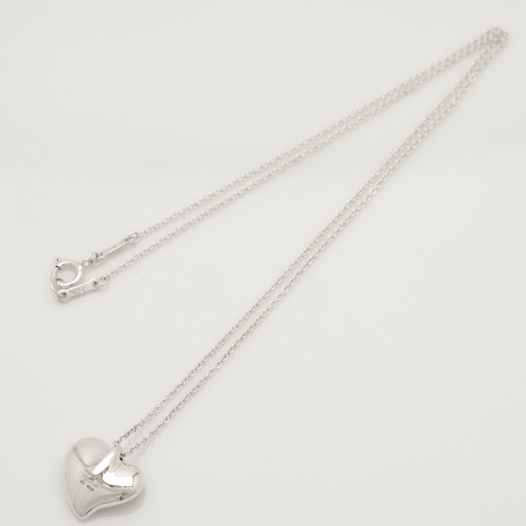 TIFFANY&Co. カーブド ハート エルサペレッティ ネックレス AG925
