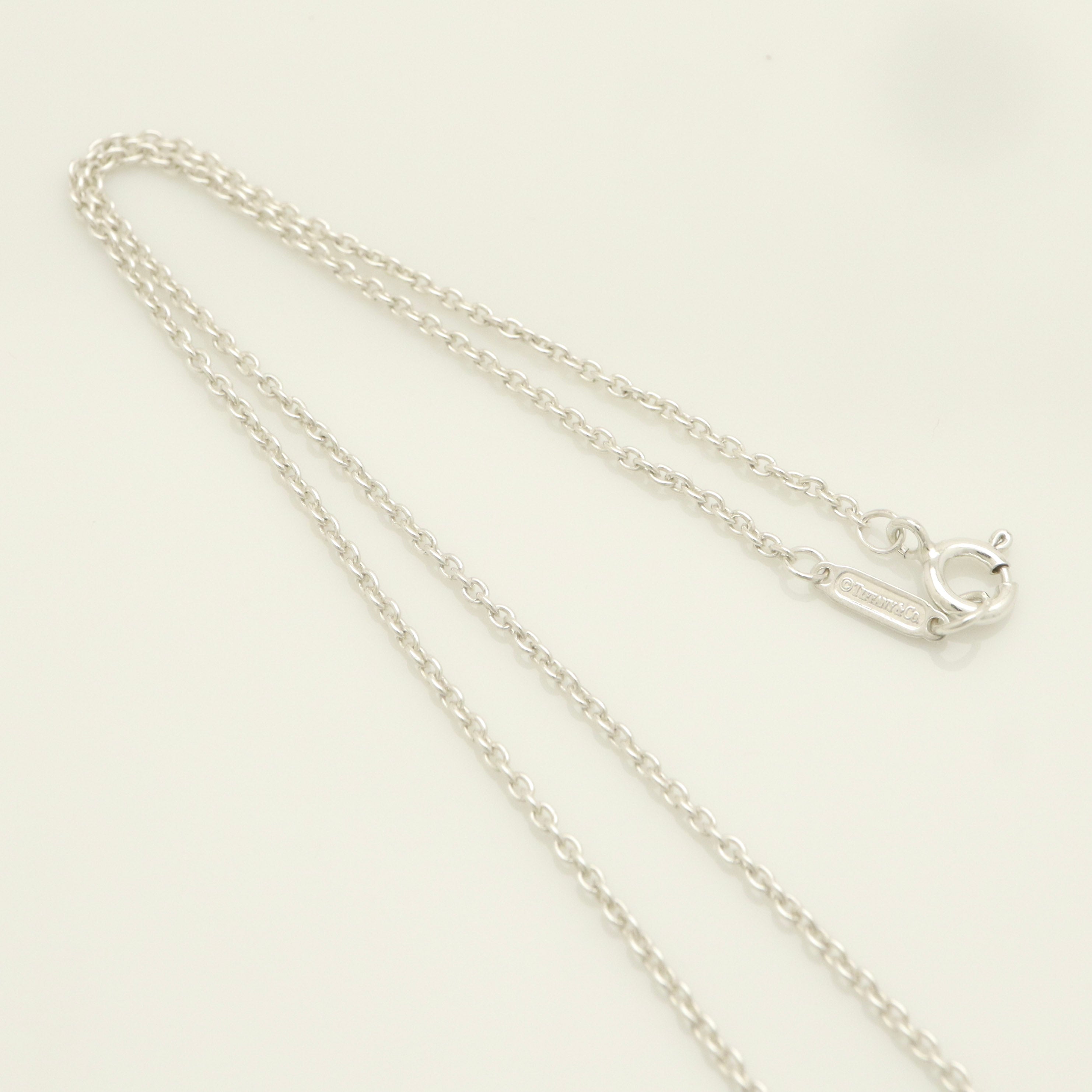 Tiffany & Co. 1837 Concave Circle Necklace Sterling Silver 925