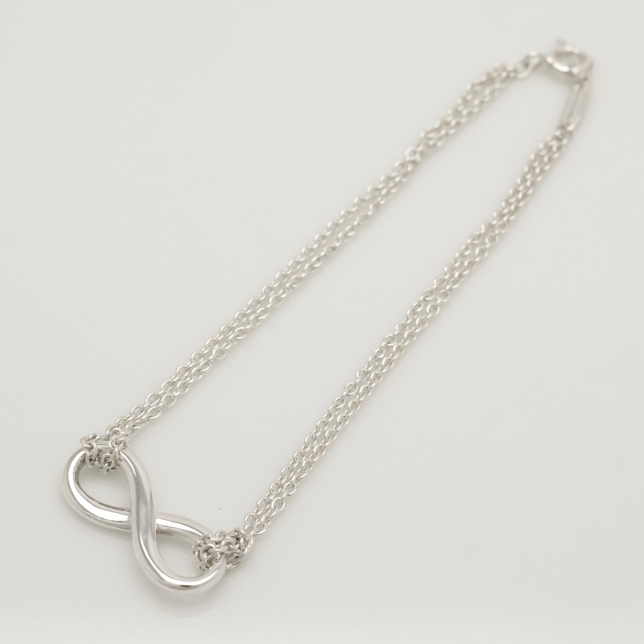 TIFFANY&Co. インフィニティ ダブル チェーン ブレスレット AG925