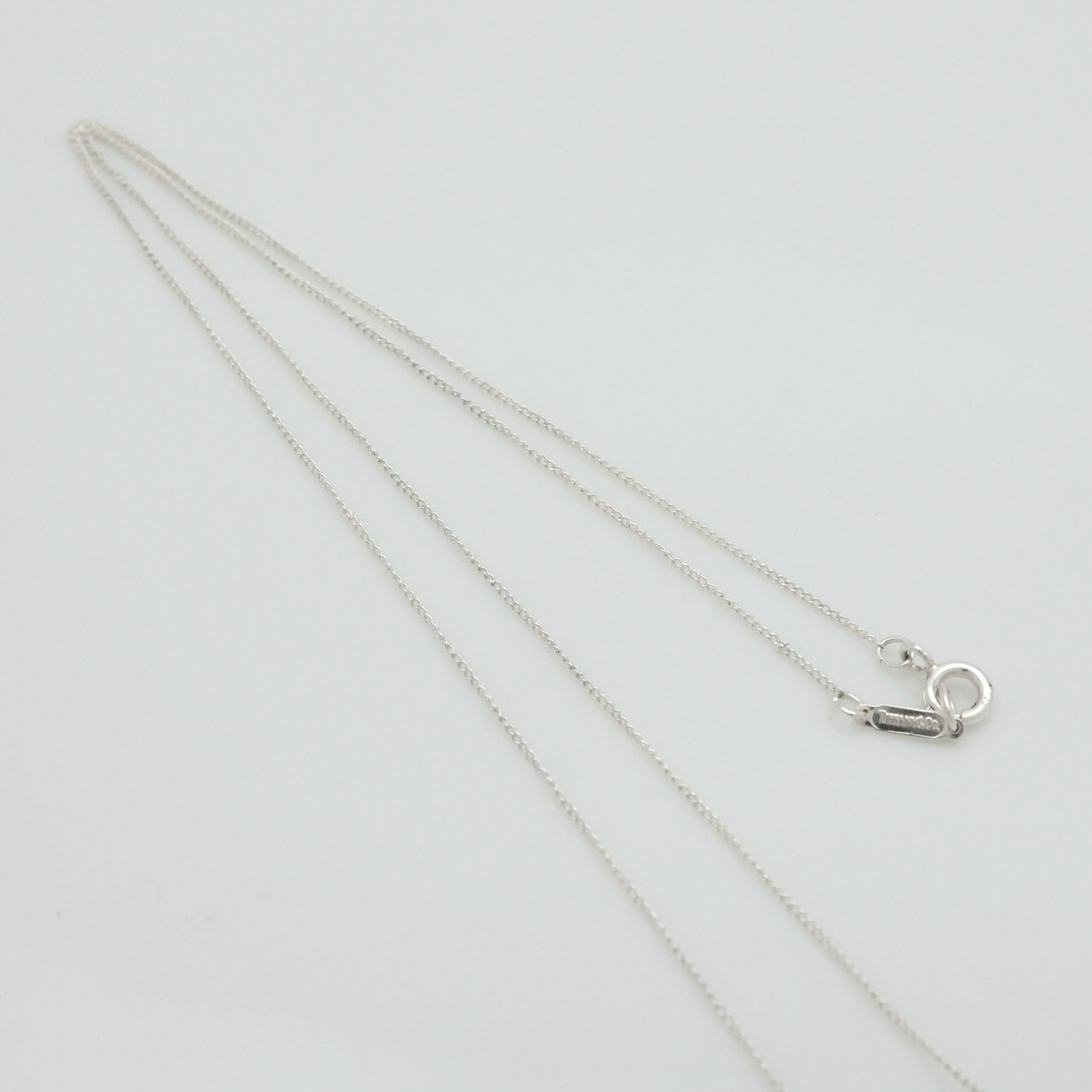 TIFFANY&Co. ハート リボン コンビ ネックレス AG925 AU750