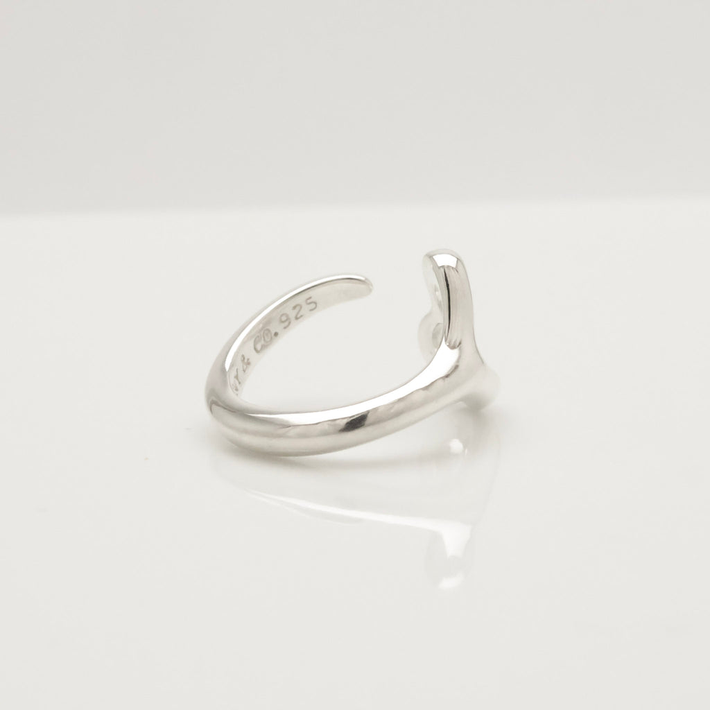 Tiffany & Co. Peretti Open Heart Ring Sterling Silver 925