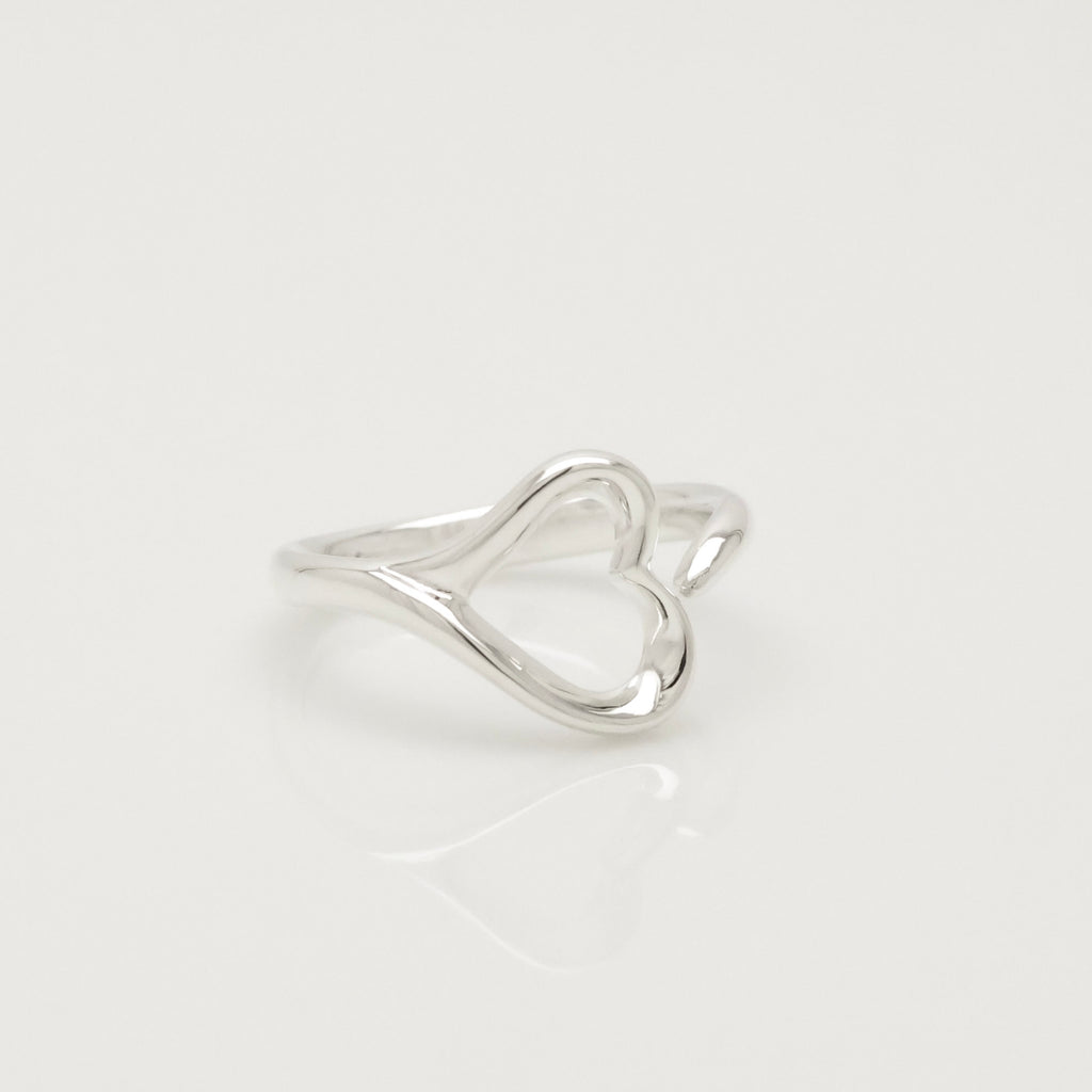 TIFFANY&Co. オープンハート エルサペレッティ リング 8 号 AG925