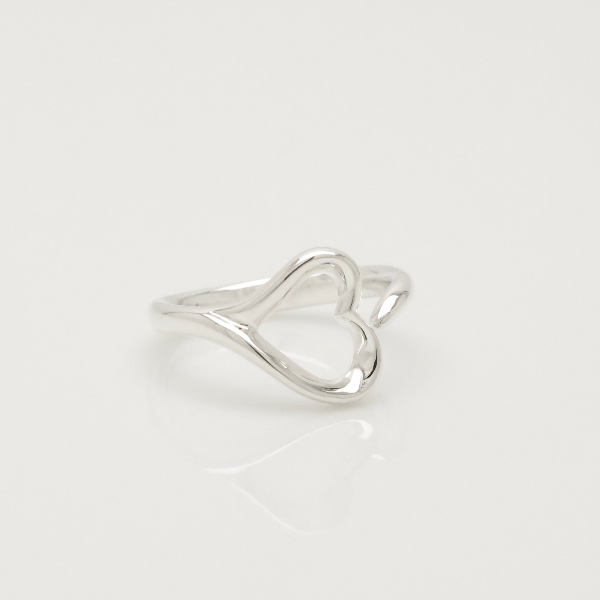 TIFFANY&Co. オープンハート エルサペレッティ リング 8 号 AG925