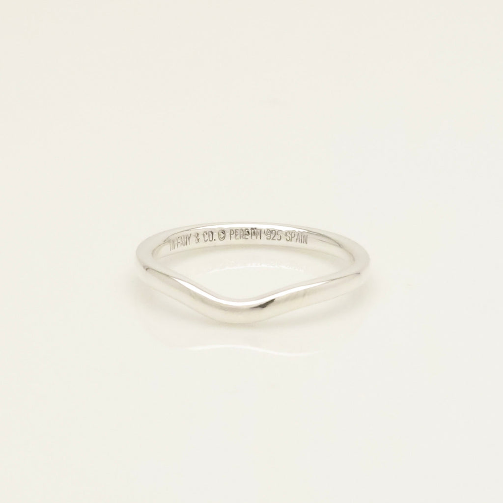 TIFFANY&Co. カーブド エルサペレッティ バンド リング 9 号 AG925