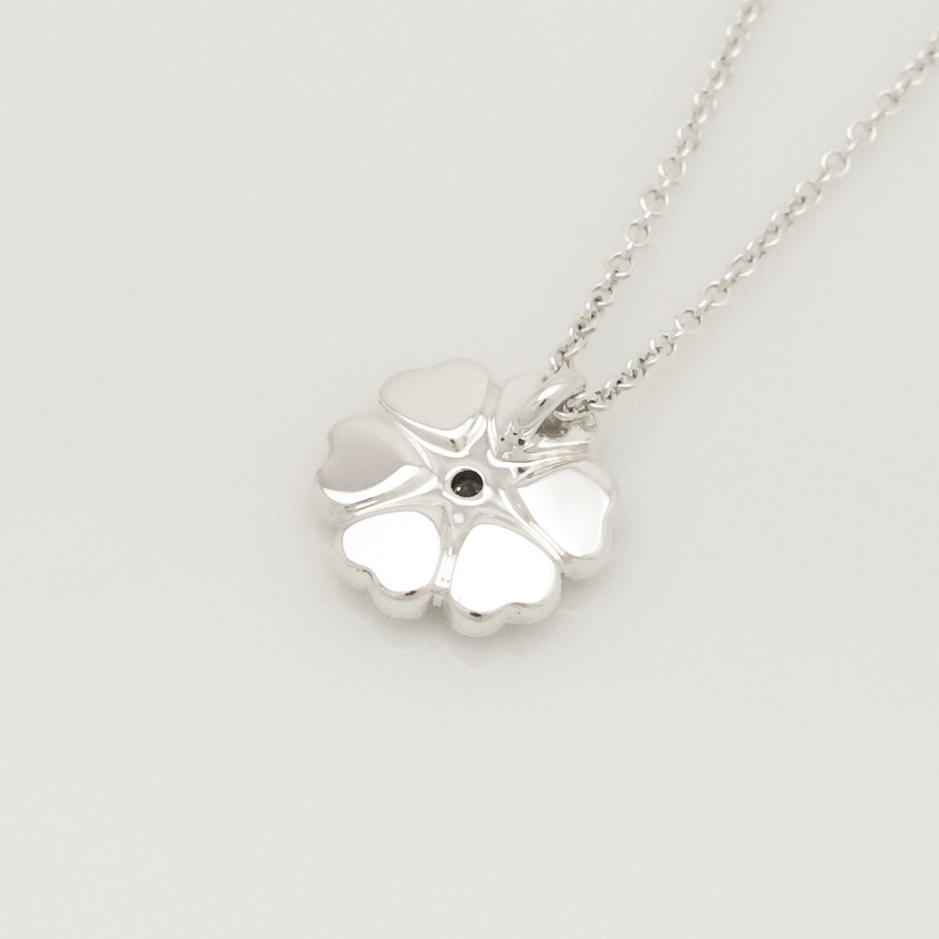 Tiffany & Co. Crown of Heart Diamond Pendant Necklace Sterling Silver 925