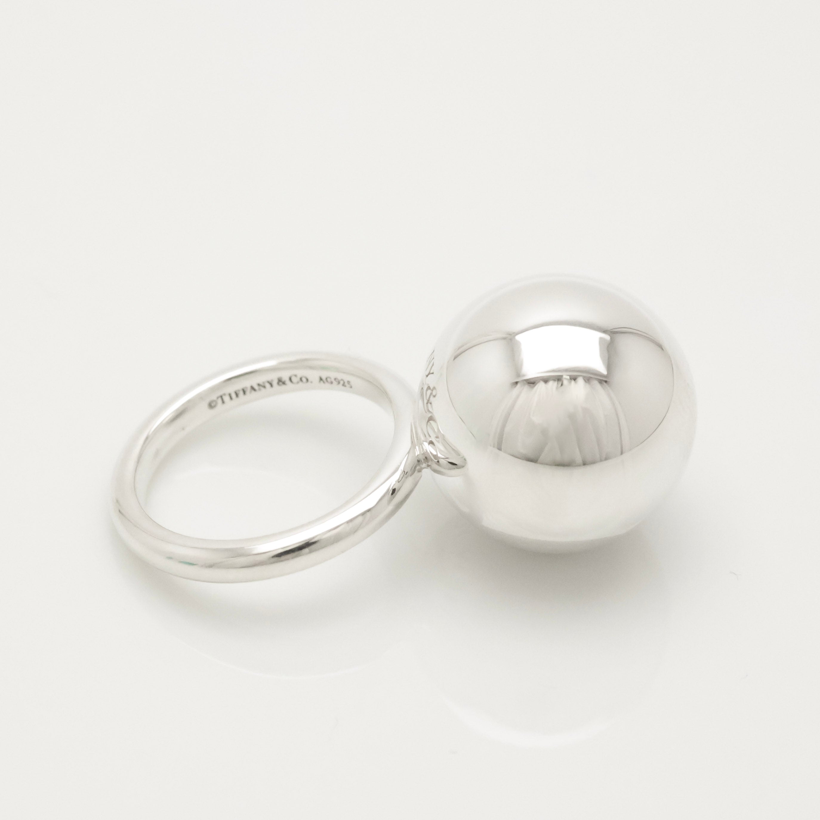 TIFFANY&Co. ハードウェア 15.5mm ボール リング 6 号 AG925