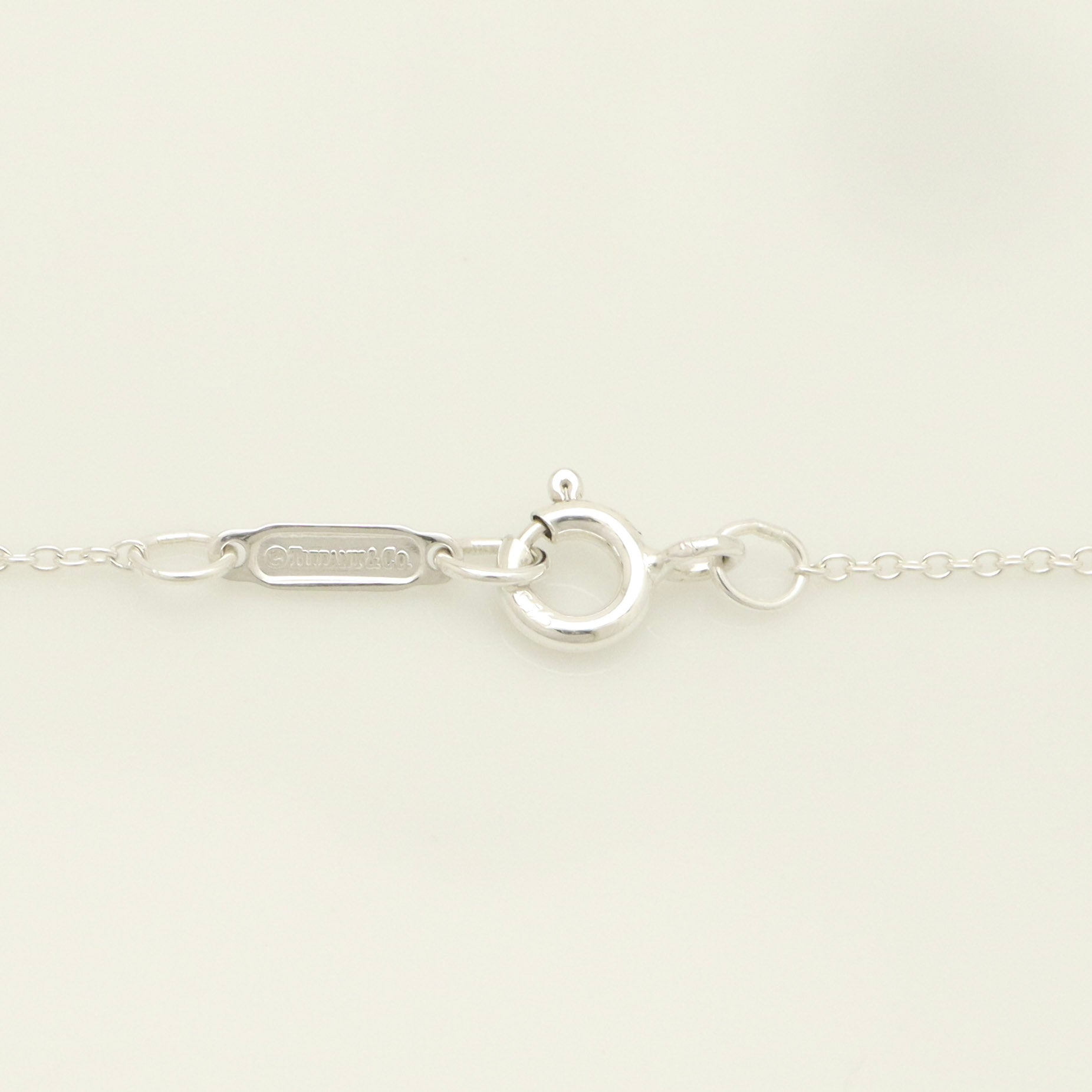 Tiffany & Co. Notes I LOVE YOU Heart Pendant Necklace Sterling Silver 925