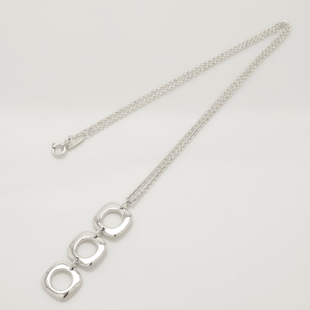 TIFFANY&Co. トリプル クッション スクエア ネックレス AG925