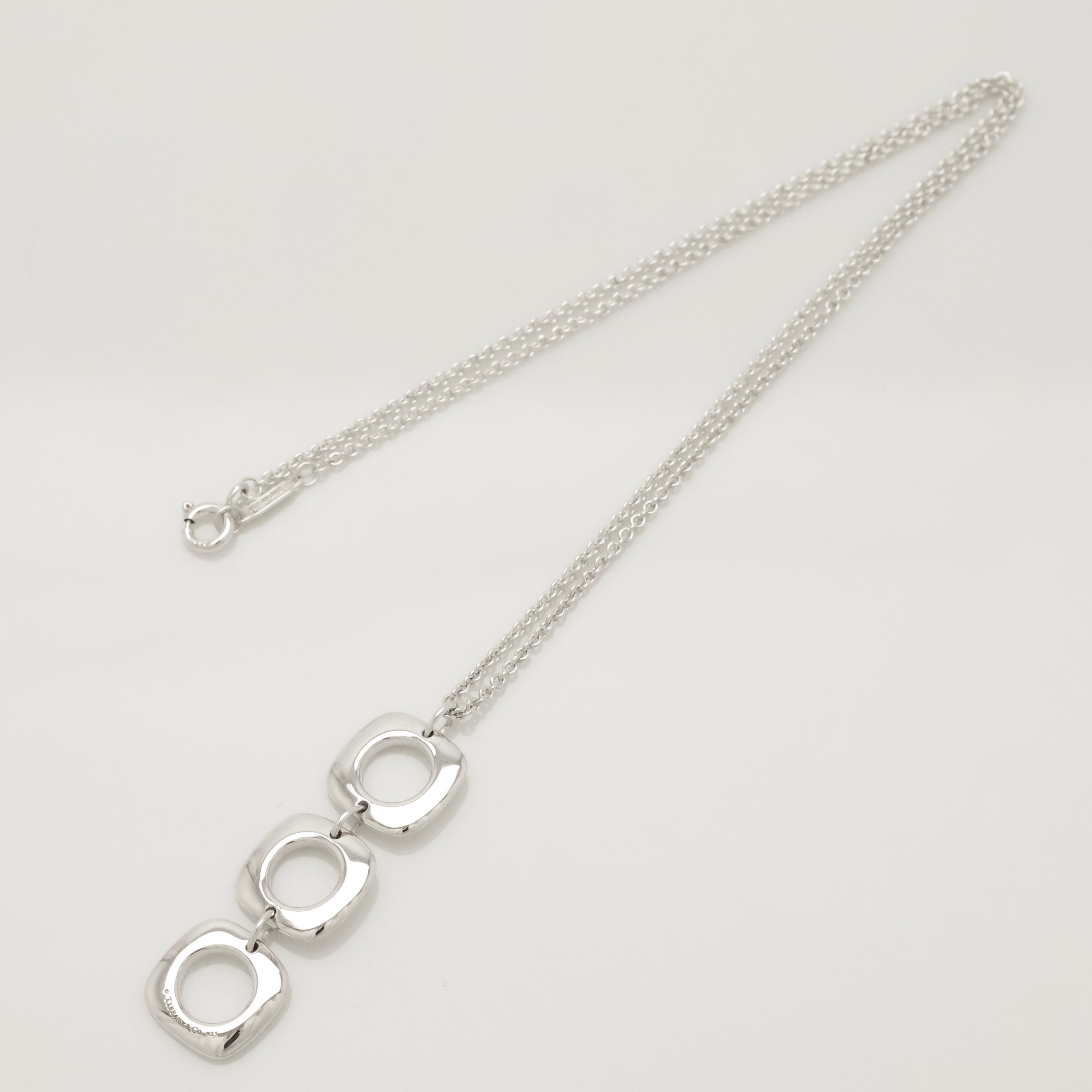 TIFFANY&Co. トリプル クッション スクエア ネックレス AG925