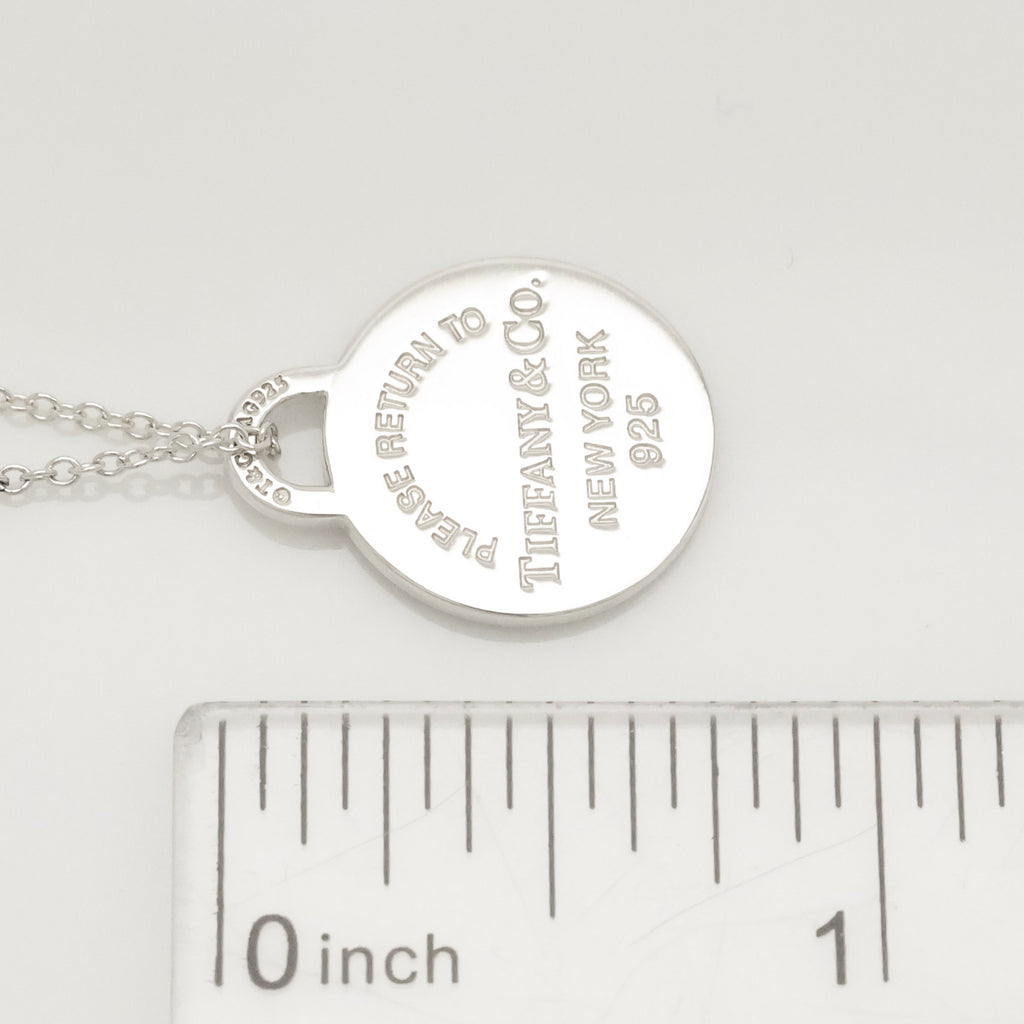 TIFFANY&Co. リターントゥ ティファニー ラウンド タグ エナメル ハート ネックレス AG925