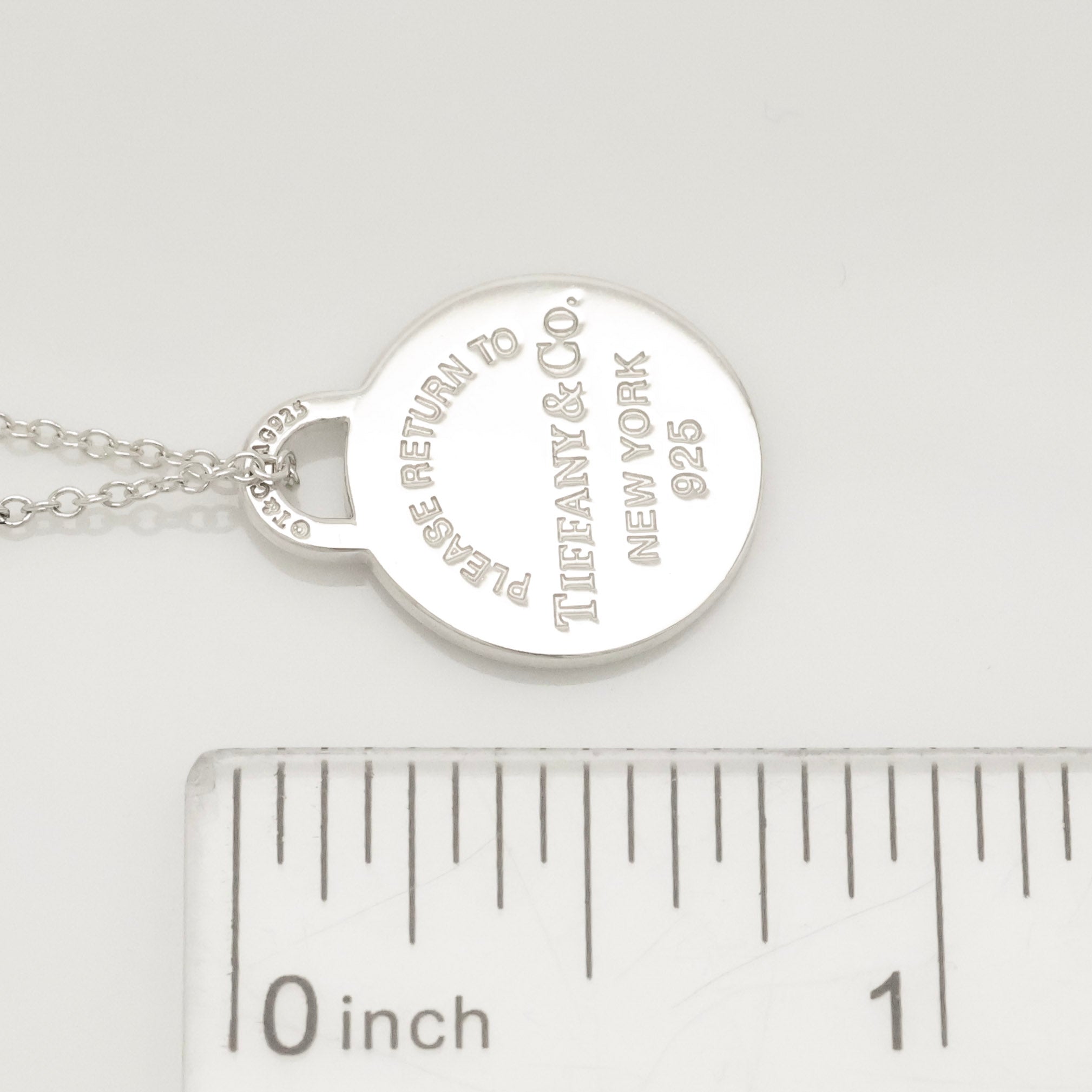 TIFFANY&Co. リターントゥ ティファニー ラウンド タグ エナメル ハート ネックレス AG925