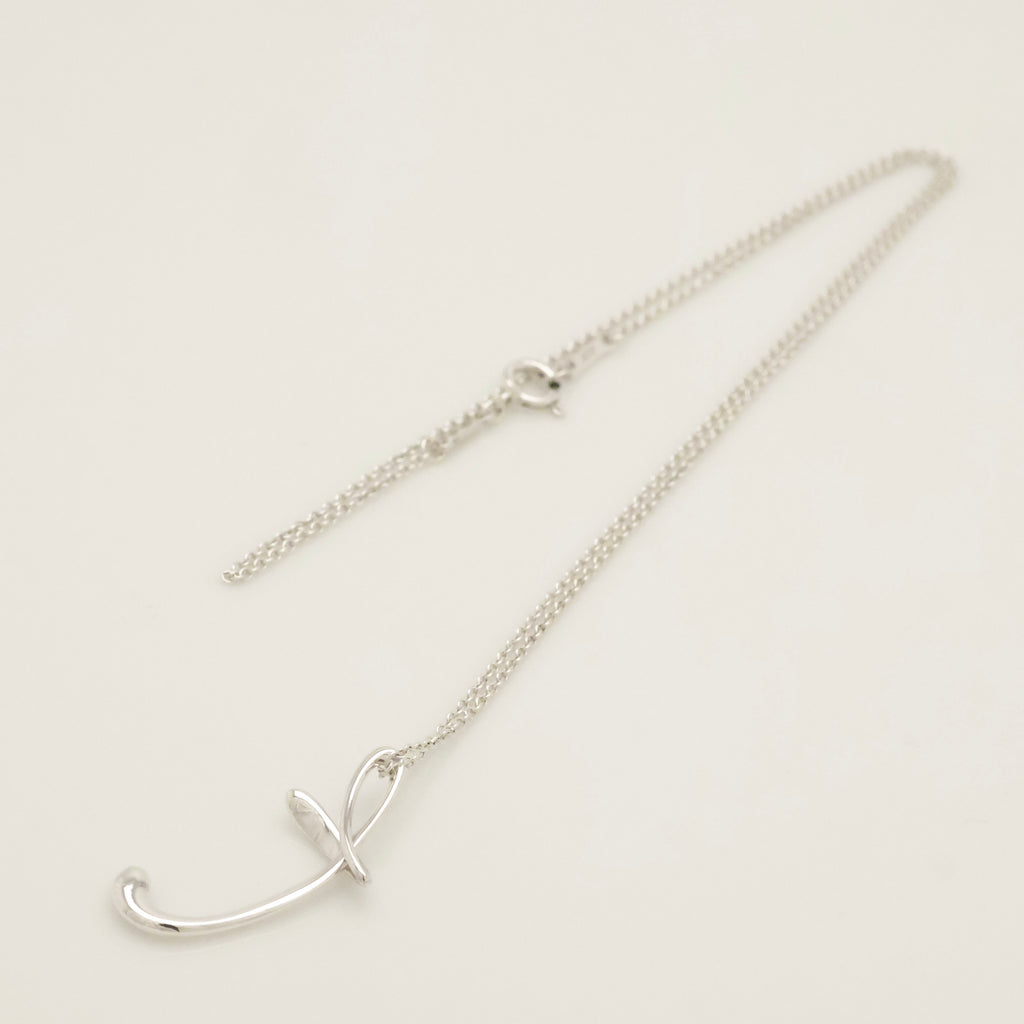 TIFFANY&Co. ノーツ レター T イニシャル  ネックレス AG925