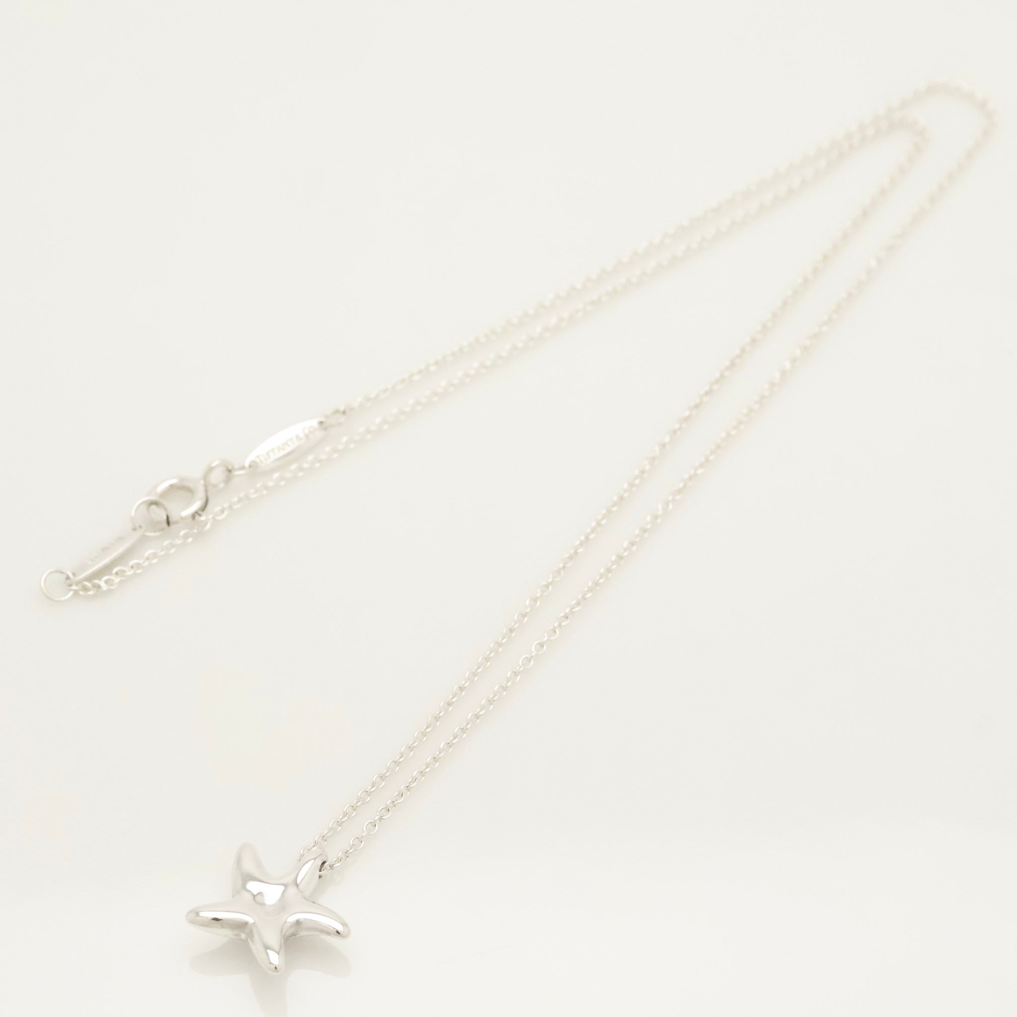 Tiffany & Co. Starfish Pendant Necklace Sterling Silve 925