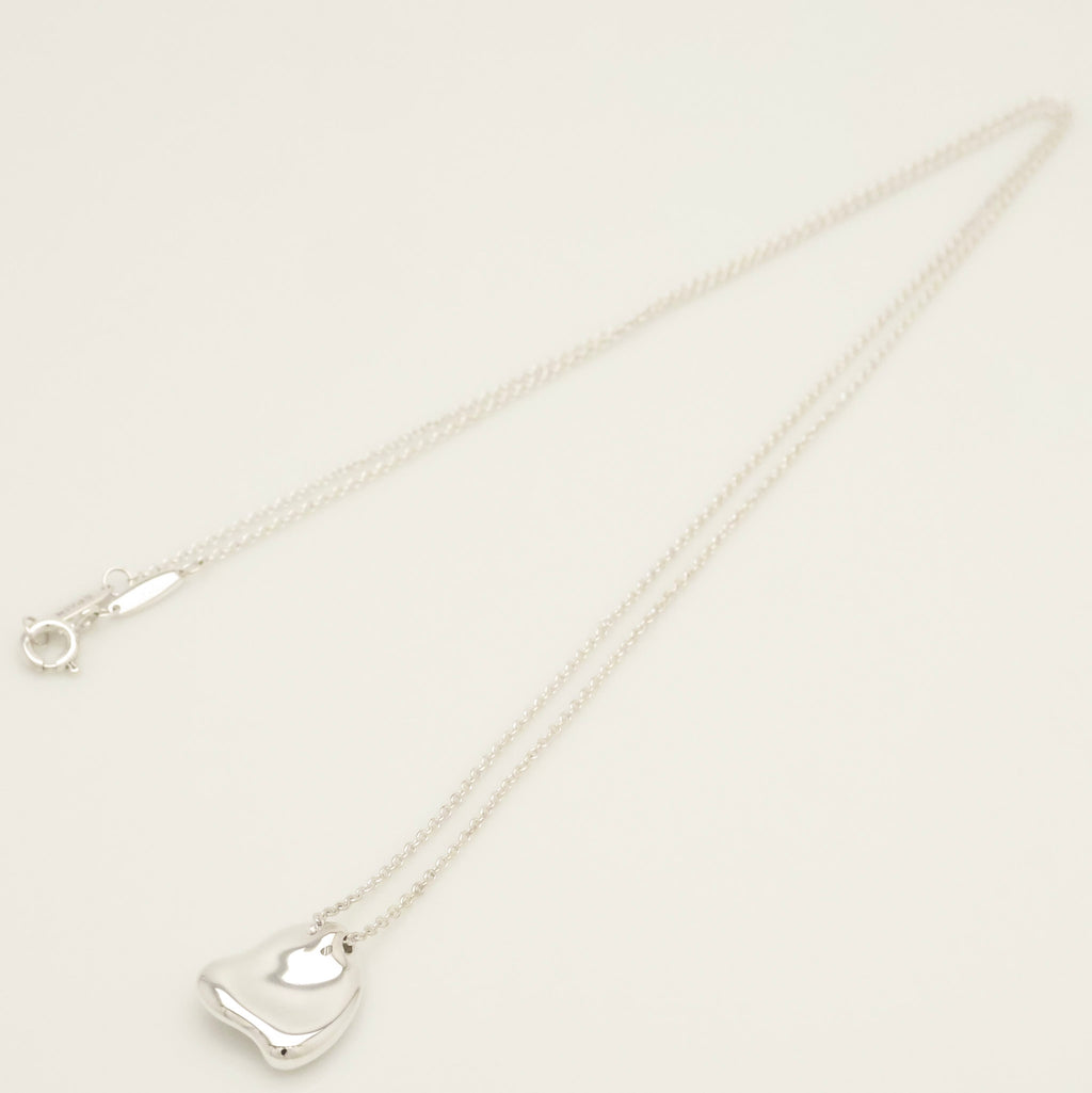  Tiffany & Co. Full Heart Pendant Necklace Sterling Silver 925