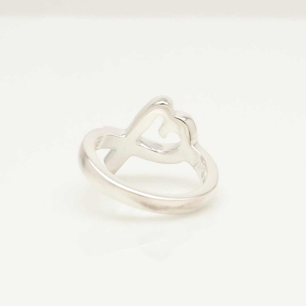 Tiffany & Co. Picasso Loving Heart Ring  Sterling Silver 925