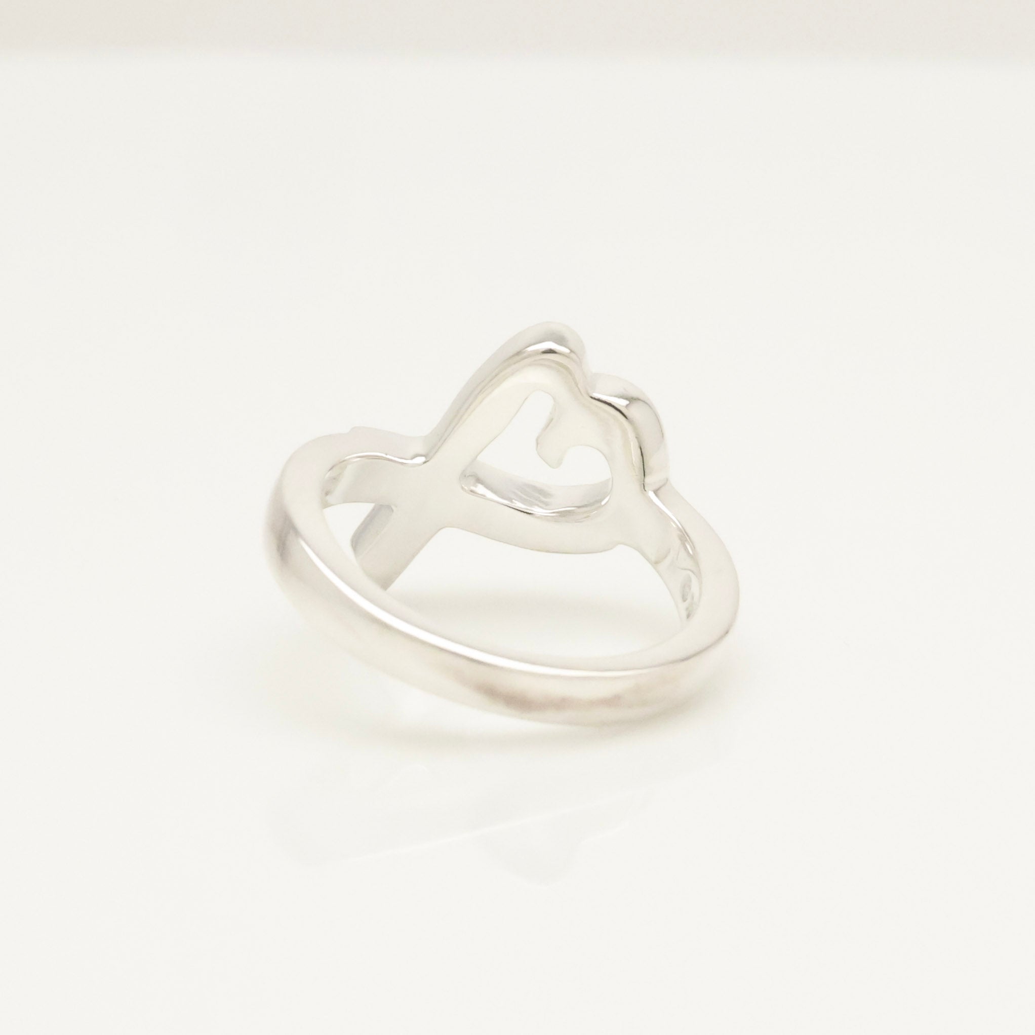  Tiffany & Co. Picasso Loving Heart Ring  Sterling Silver 925
