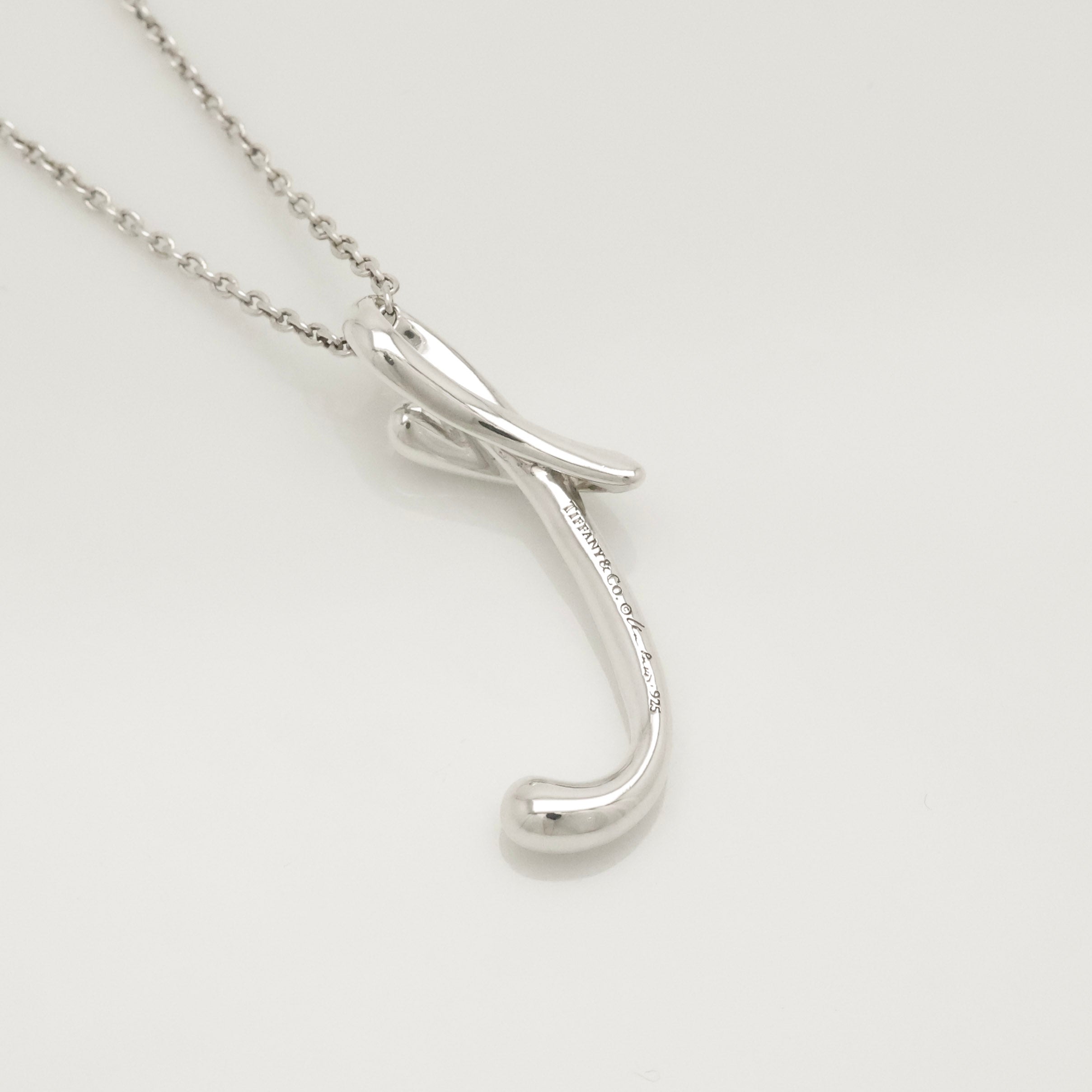 TIFFANY&Co. レター イニシャル T エルサペレッティ ネックレス AG925