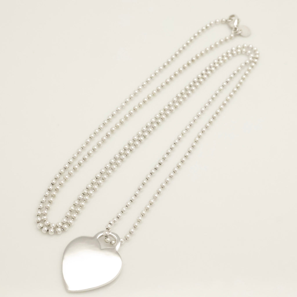 TIFFANY&Co. リターントゥ ティファニー ハート タグ ボール チェーン ネックレス AG925