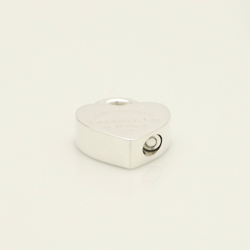 Tiffany & Co. Heart Charm Padlock Lock or Pendant in Sterling Silver 925