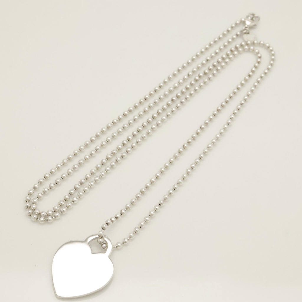 TIFFANY&Co. リターントゥ ティファニー ハート タグ ボール チェーン ネックレス AG925