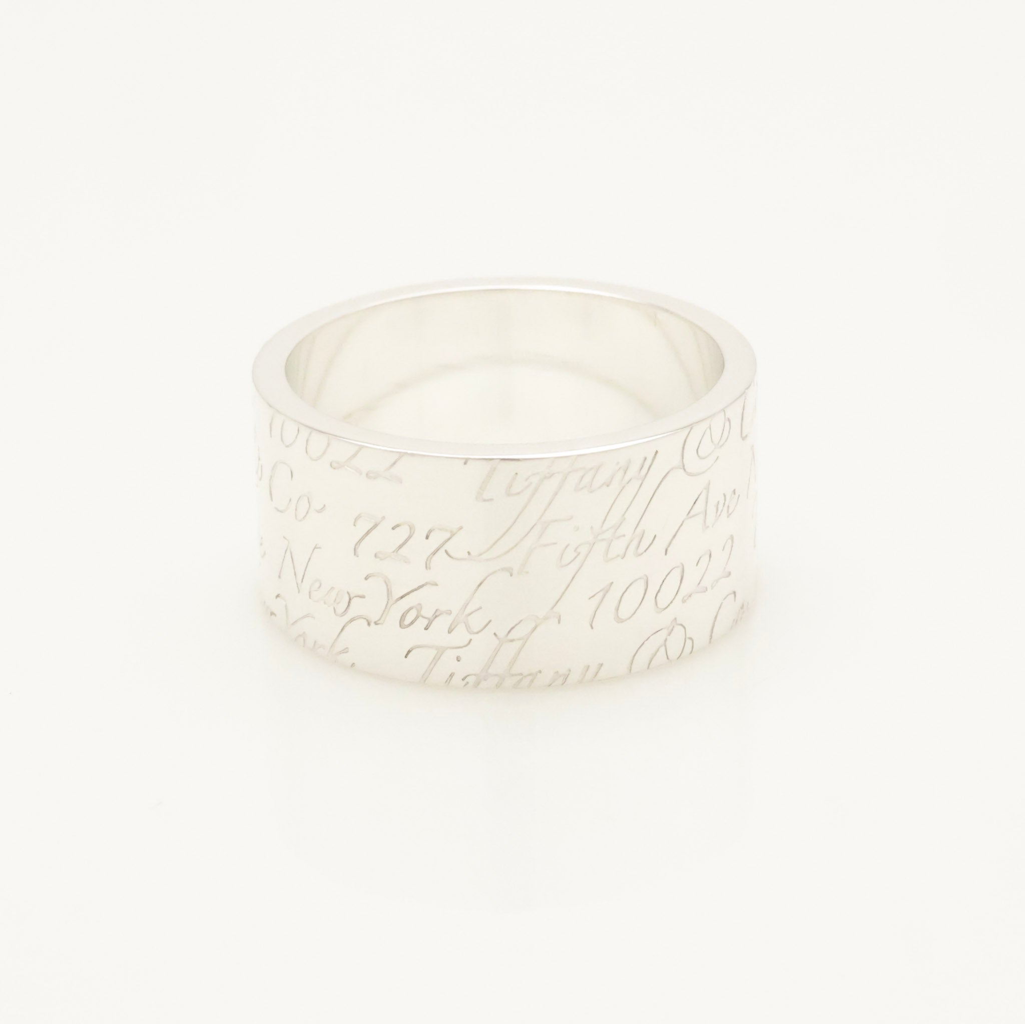 Tiffany & Co. Atlas Wide Ring Size 6.25 Sterling Silver 925