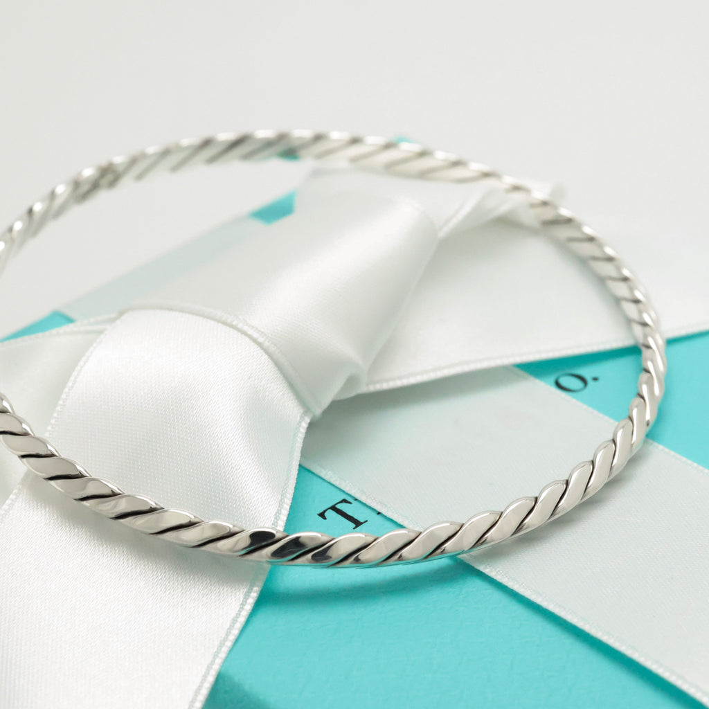 TIFFANY&Co. ツイスト ロープ バングル ブレスレット AG925