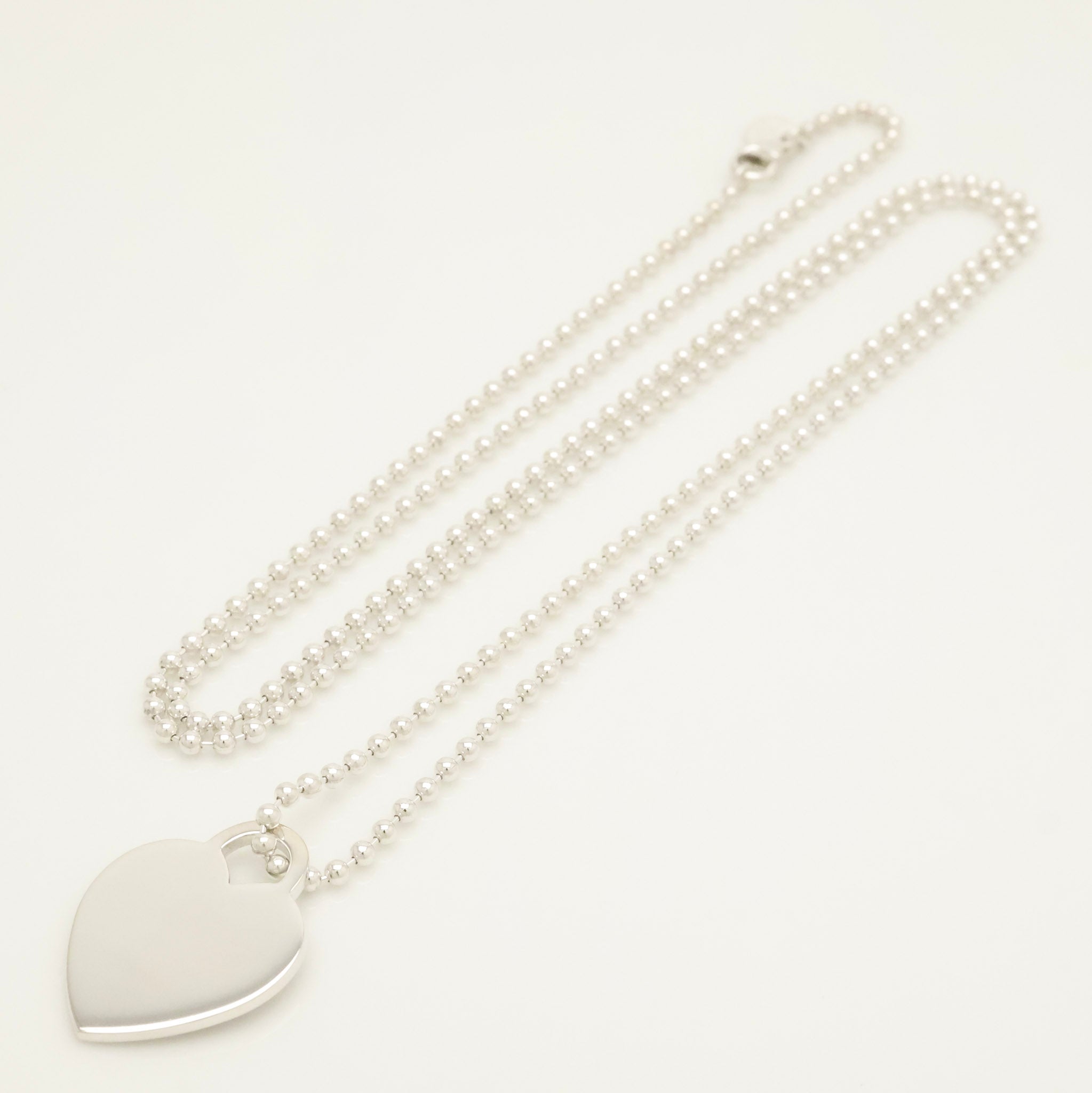 TIFFANY&Co. リターントゥ ティファニー ハート タグ ボール チェーン ネックレス AG925