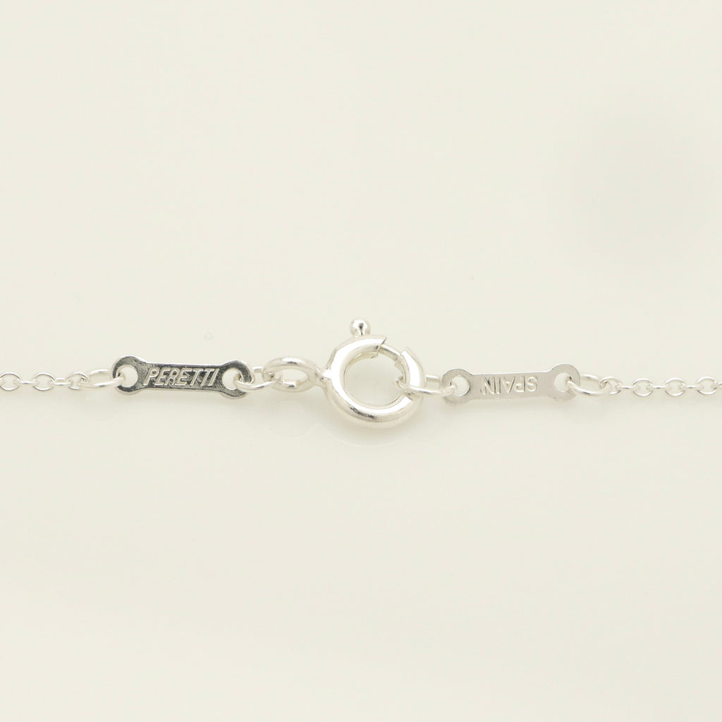 Tiffany & Co. Elsa Peretti Sterling Silver Double Teardrop Pendant Necklace