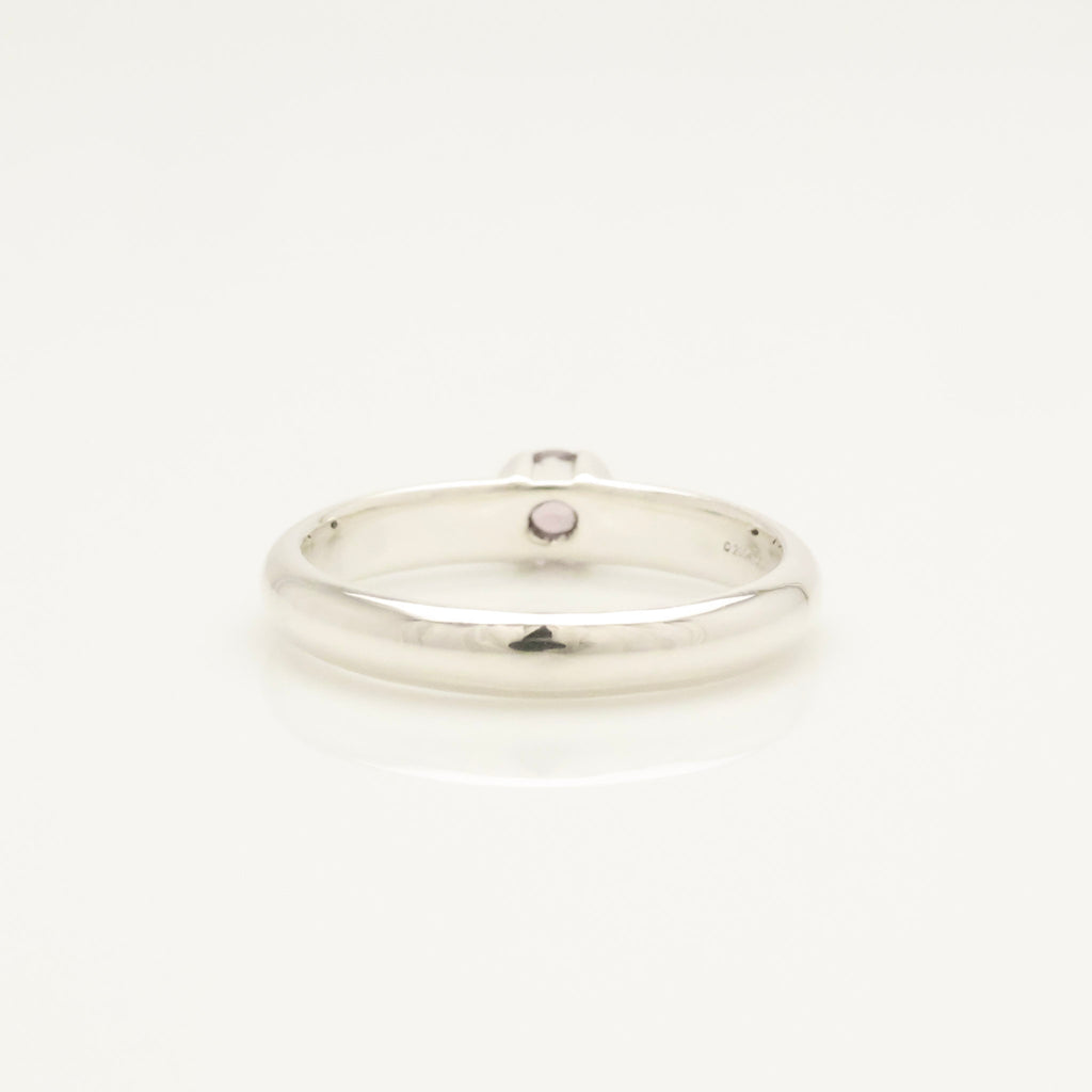  Tiffany & Co. Pink Tourmaline Stack Band Ring Sterling Silver 925