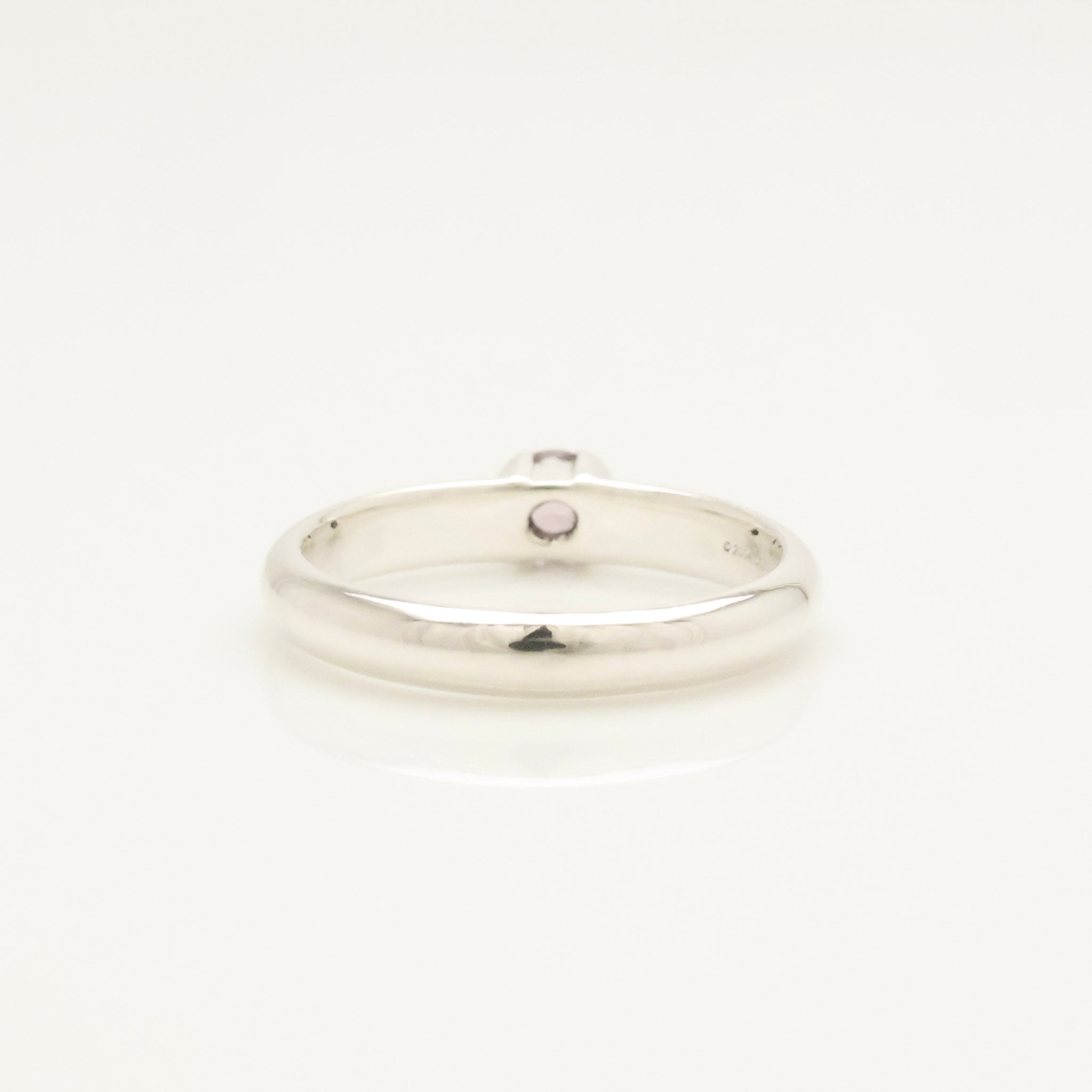  Tiffany & Co. Pink Tourmaline Stack Band Ring Sterling Silver 925