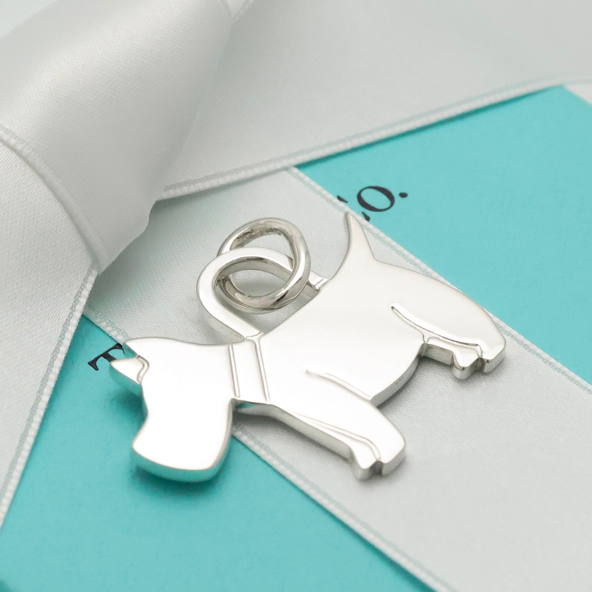 TIFFANY&Co. ドッグ テリア 犬 チャーム AG925