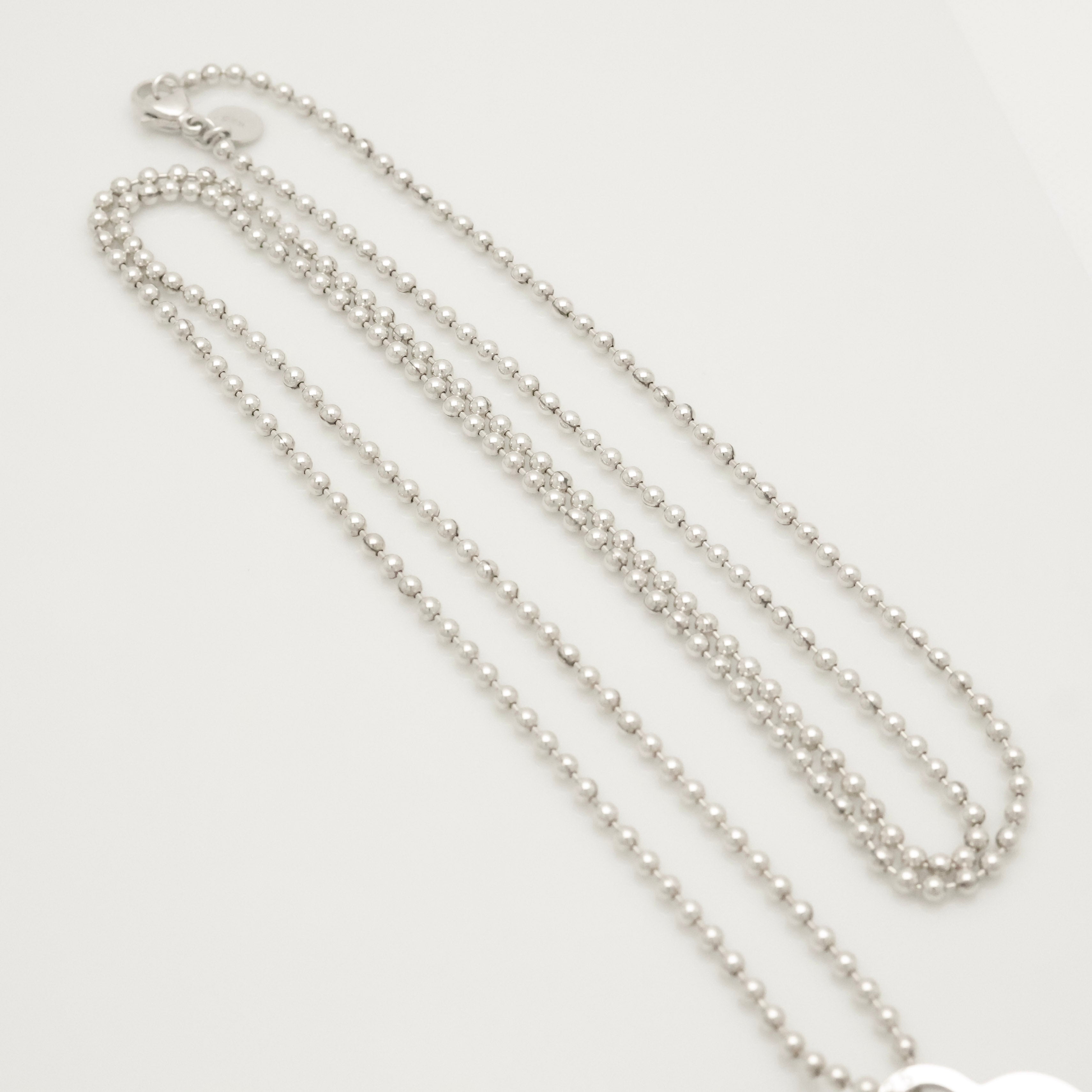 TIFFANY&Co. リターントゥ ティファニー ハート タグ ボール チェーン ネックレス AG925