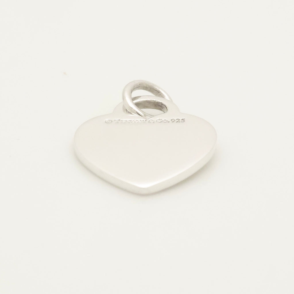 Tiffany & Co. Heart Tag Pendant Charm Sterling Silver 925 