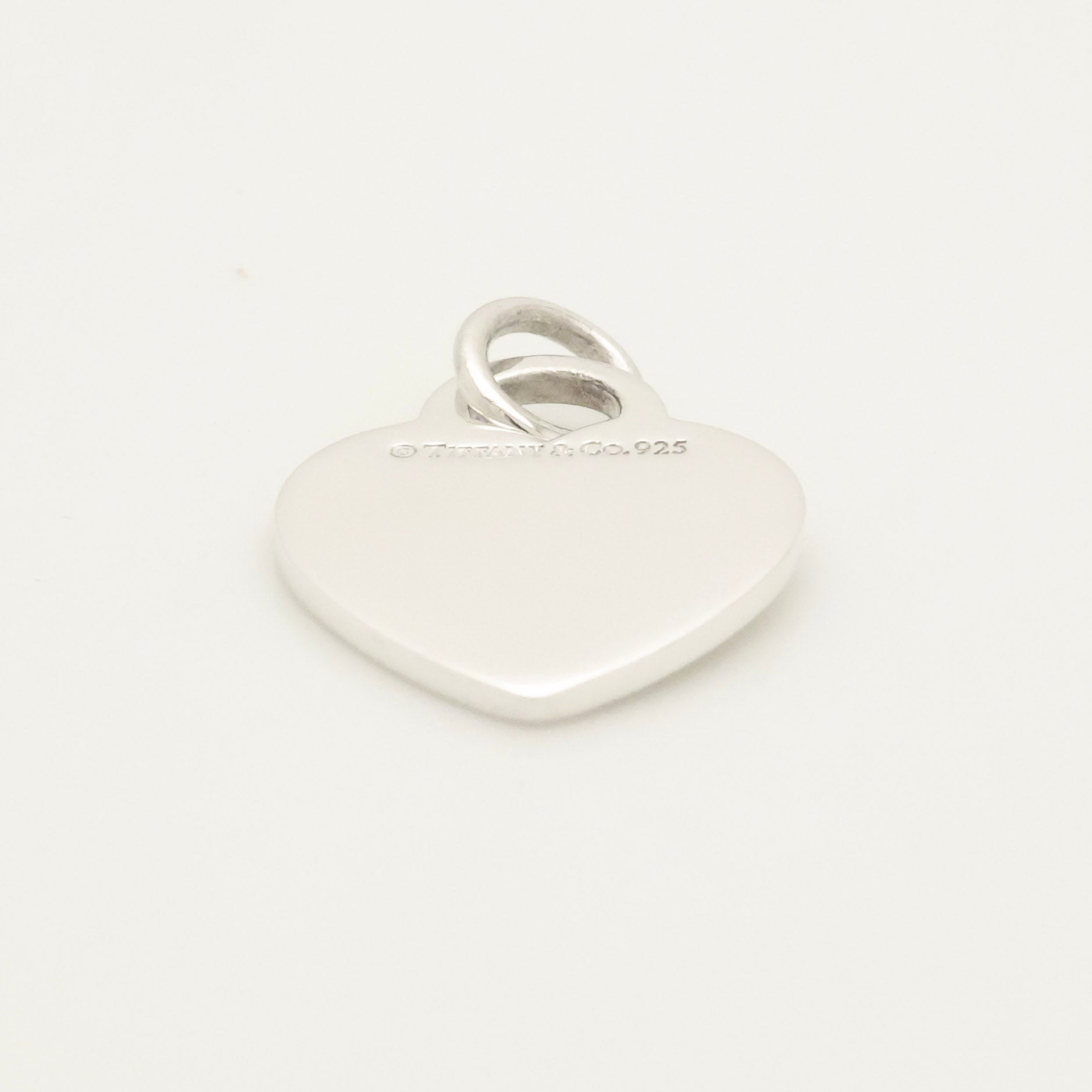 Tiffany & Co. Heart Tag Pendant Charm Sterling Silver 925 