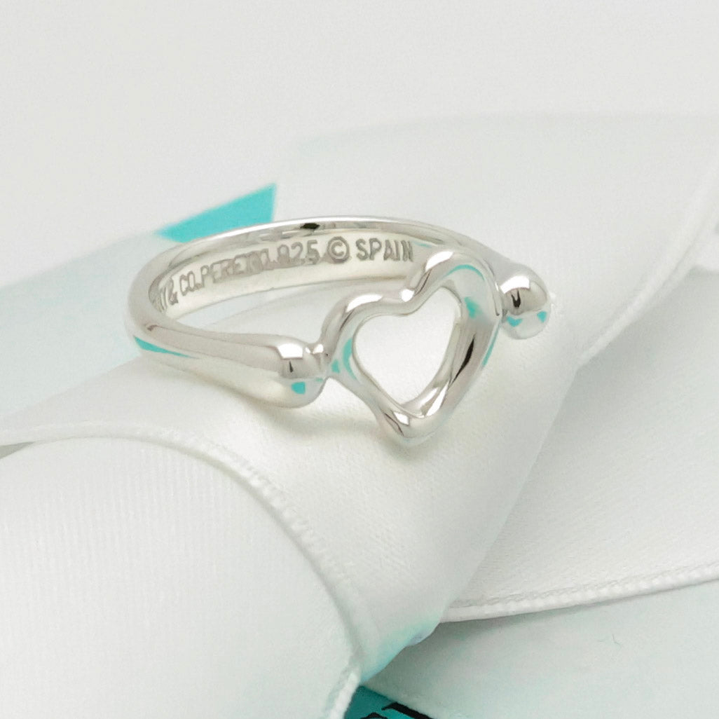 TIFFANY&Co.  ミニ オープンハート エルサペレッティ リング 17号 AG925