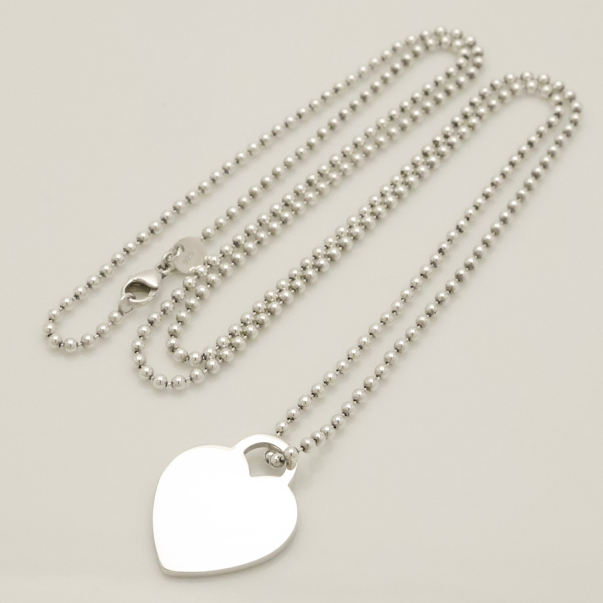 TIFFANY&Co. リターントゥ ティファニー ハート タグ ボール チェーン ネックレス AG925