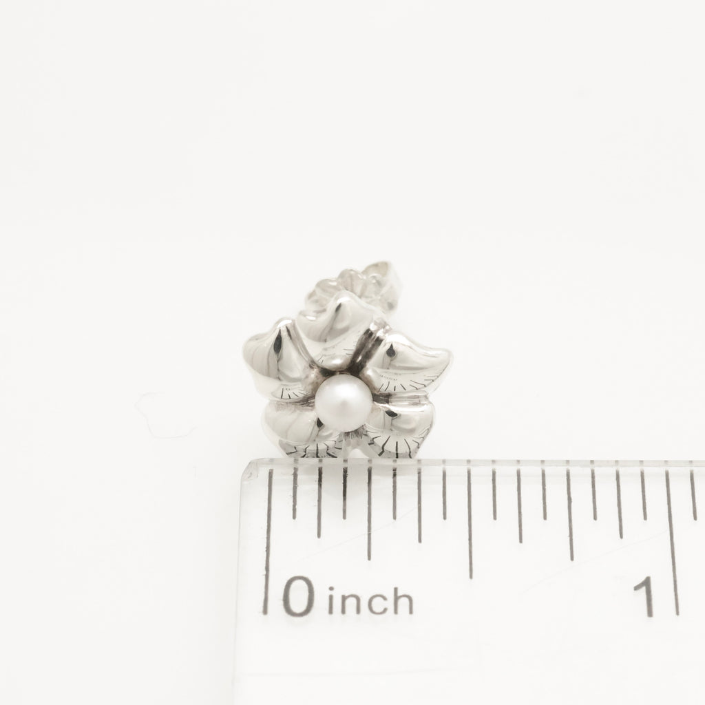 TIFFANY&Co. フラワー パール スタッド ピアス AG925