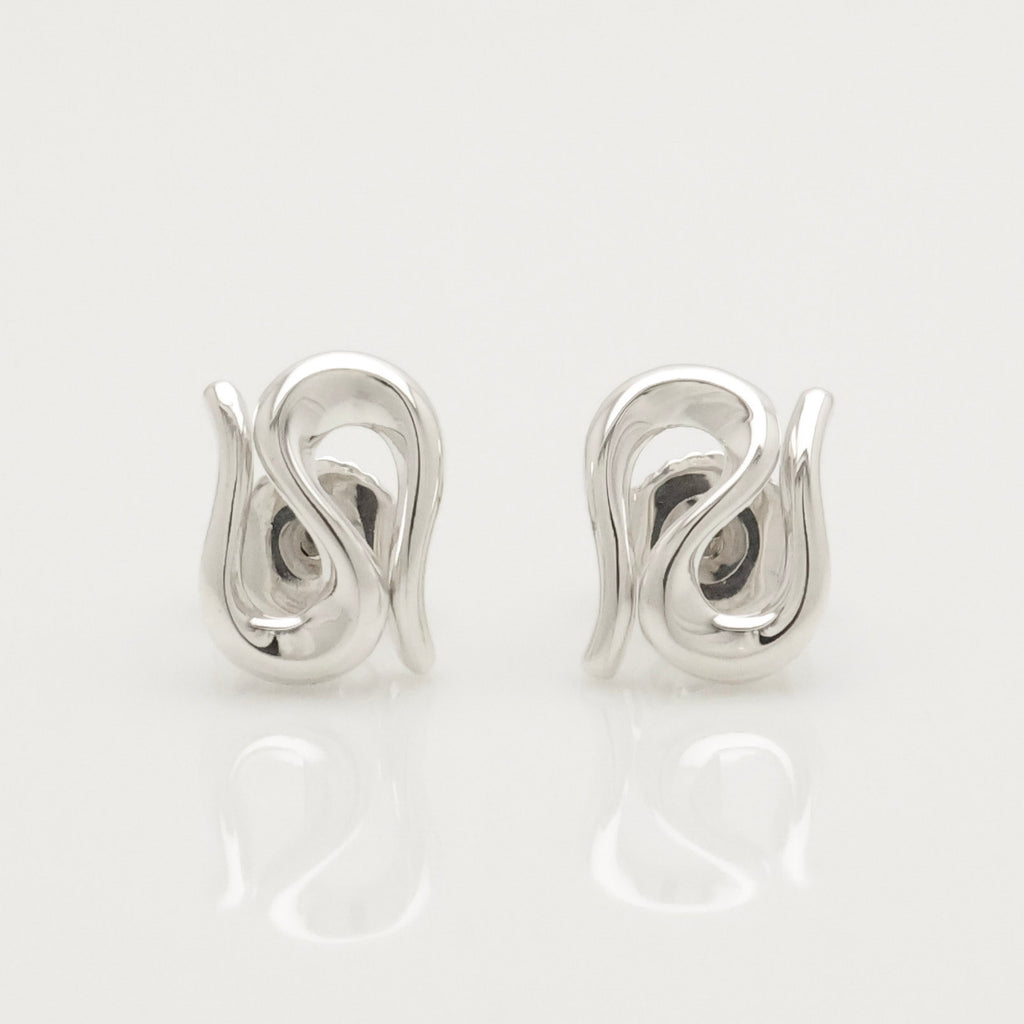 TIFFANY&Co. オープン ウェーブ エルサペレッティ スタッド ピアス AG925