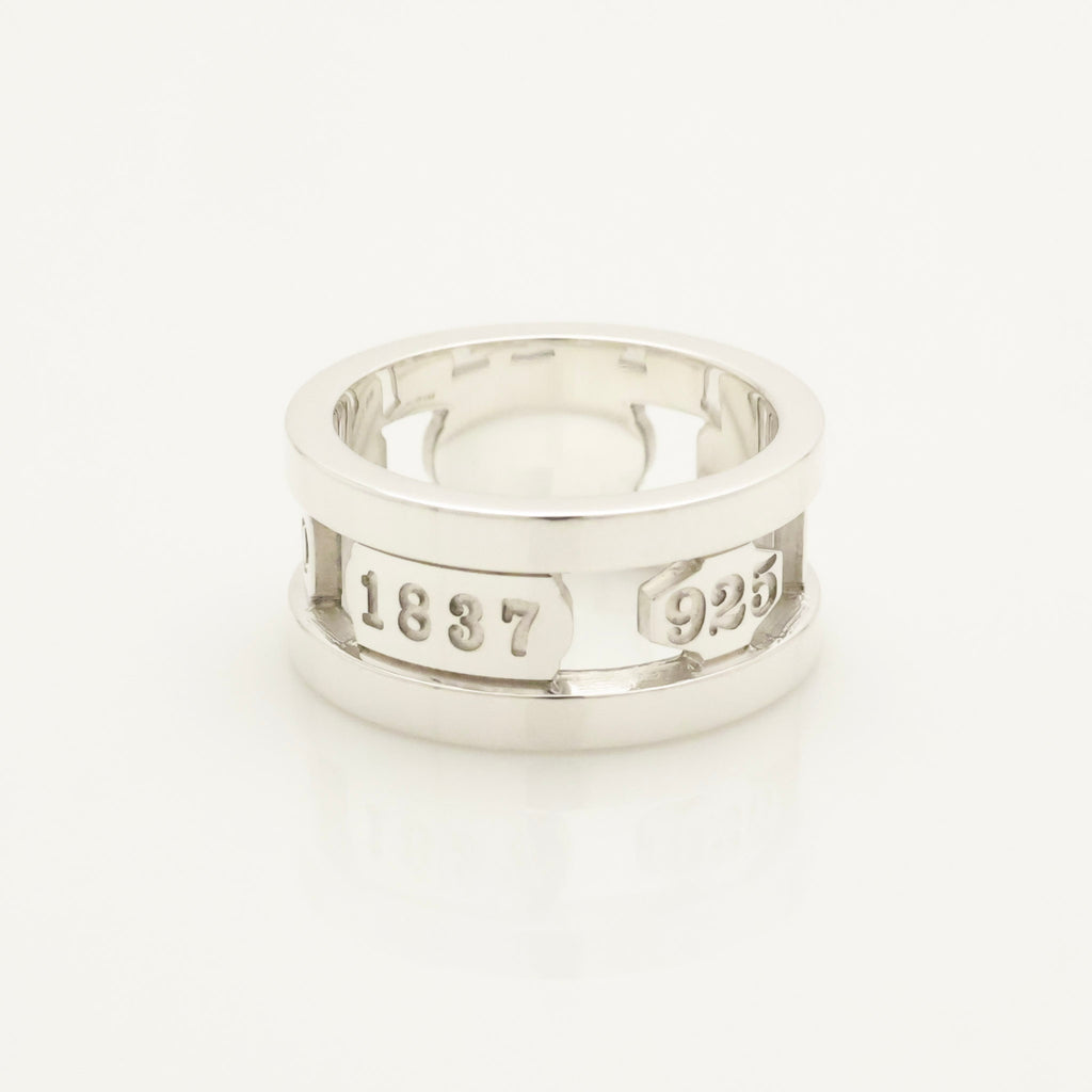 TIFFANY&Co. 1837 エレメント ワイド リング 9.5 号 AG925