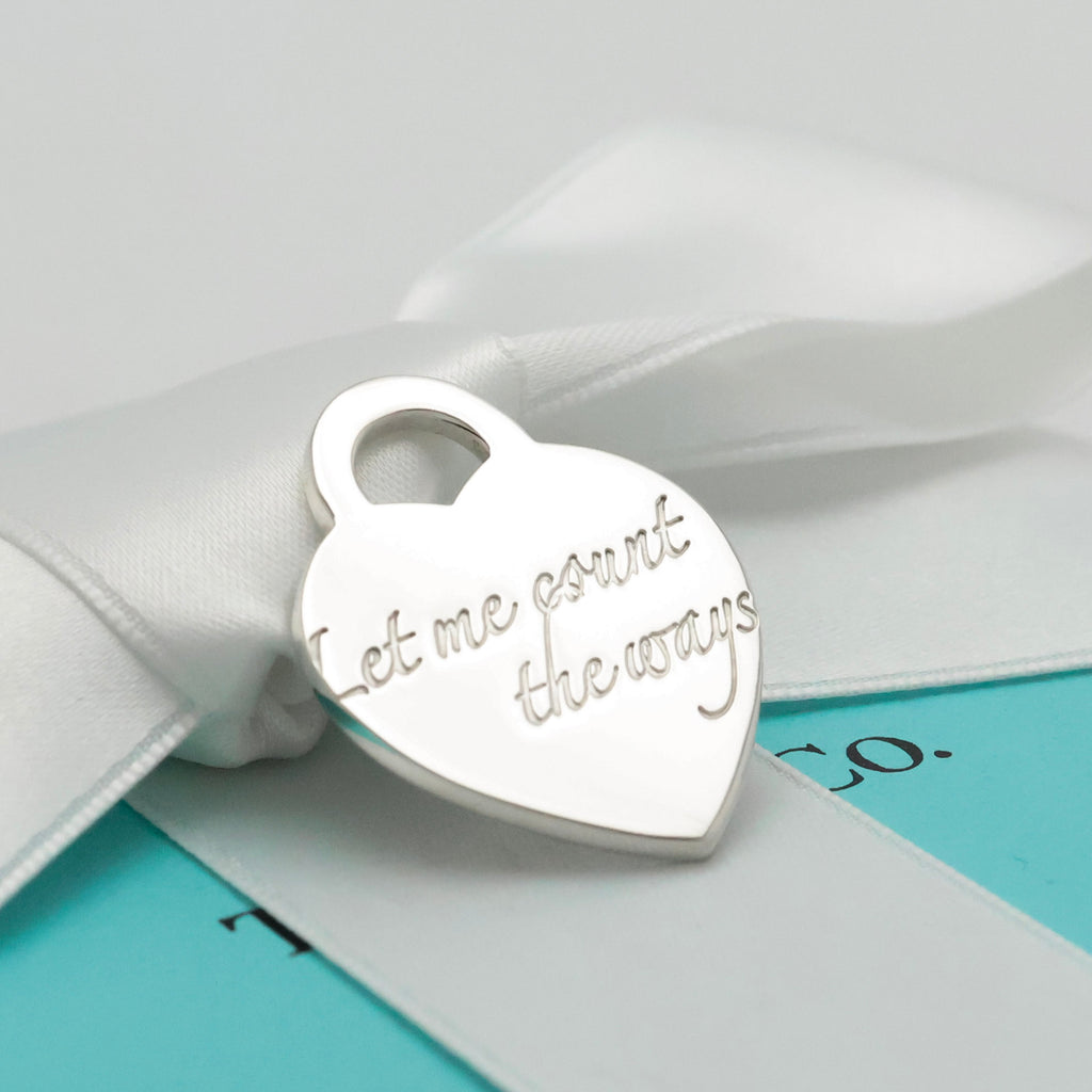 TIFFANY&Co. ノーツ ハートタグ ペンダント チャーム AG925