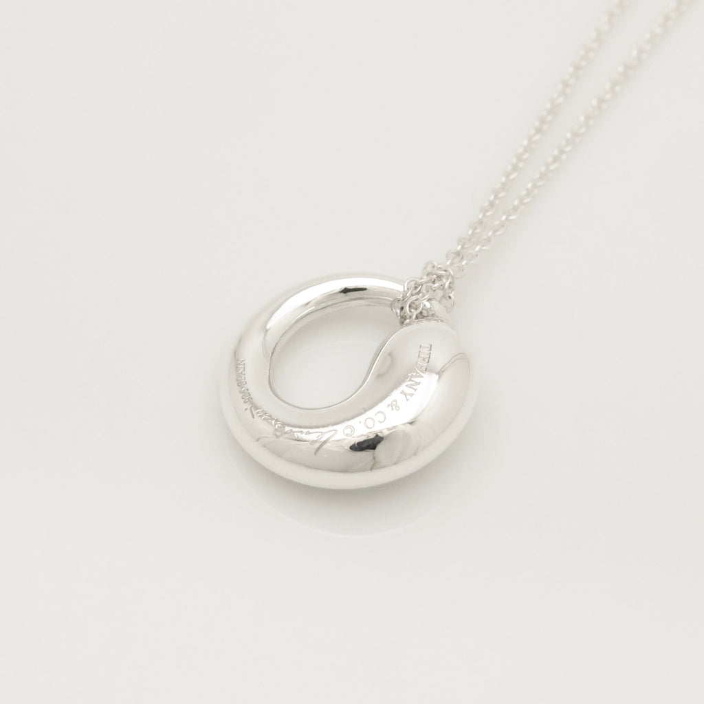 Tiffany & Co. MEDIUM Eternal Circle Necklace Sterling Silver 925 