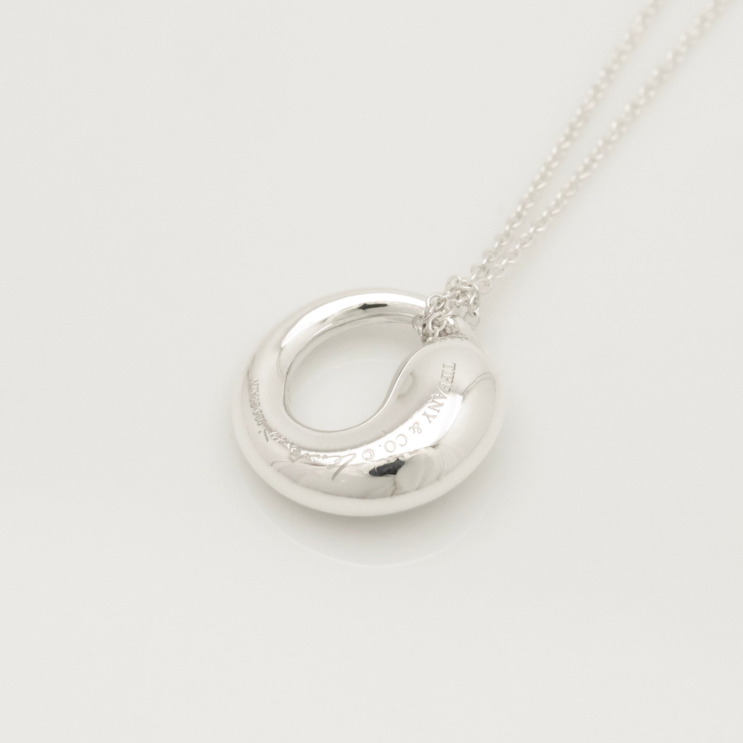 Tiffany & Co. MEDIUM Eternal Circle Necklace Sterling Silver 925 