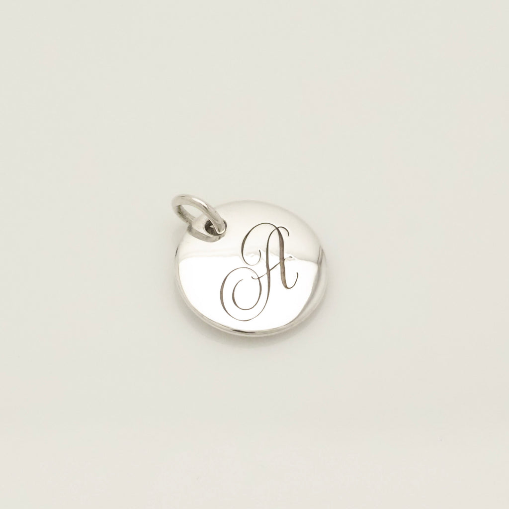 TIFFANY&Co. ノーツ レター アルファベット イニシャル A ディスク チャーム AG925