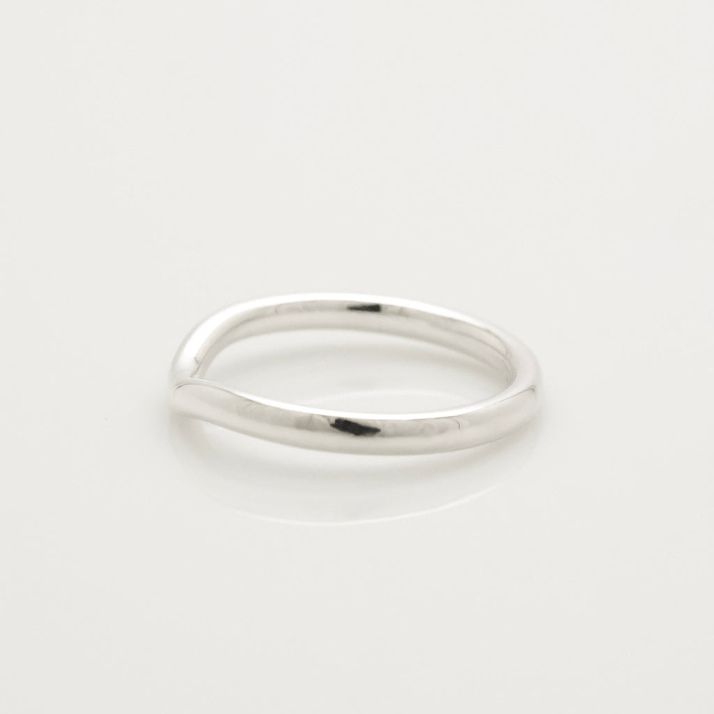 Tiffany & Co. Elsa Peretti Curved Ring Sterling Silver 925 