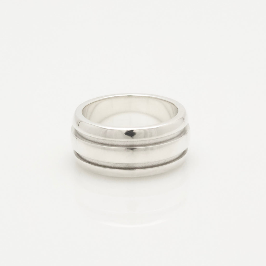 TIFFANY&Co. アトラス グルーブド ダブル ライン リング 10 号 AG925