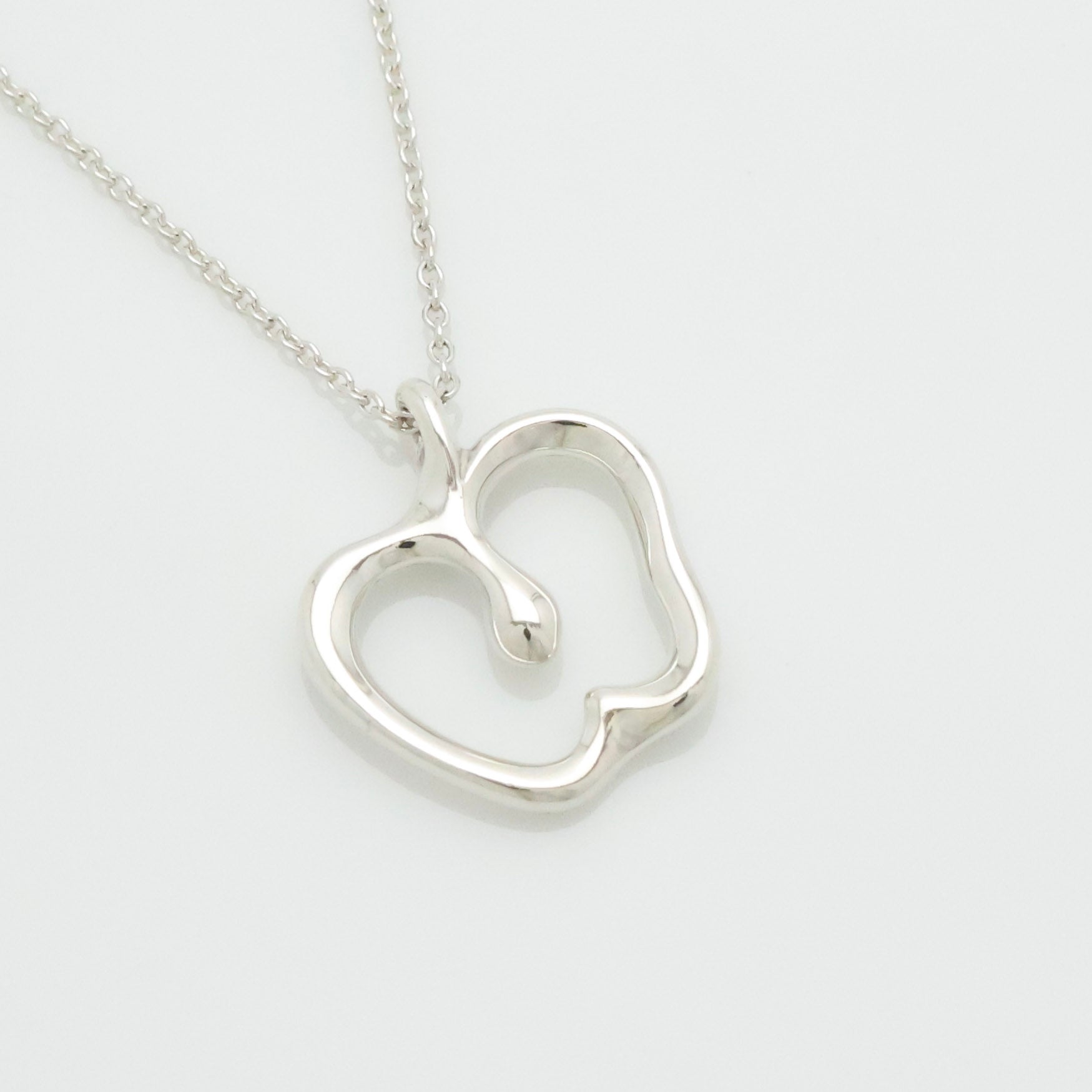 Tiffany & Co. Peretti Apple Necklace Pendant  Sterling Silver 925 