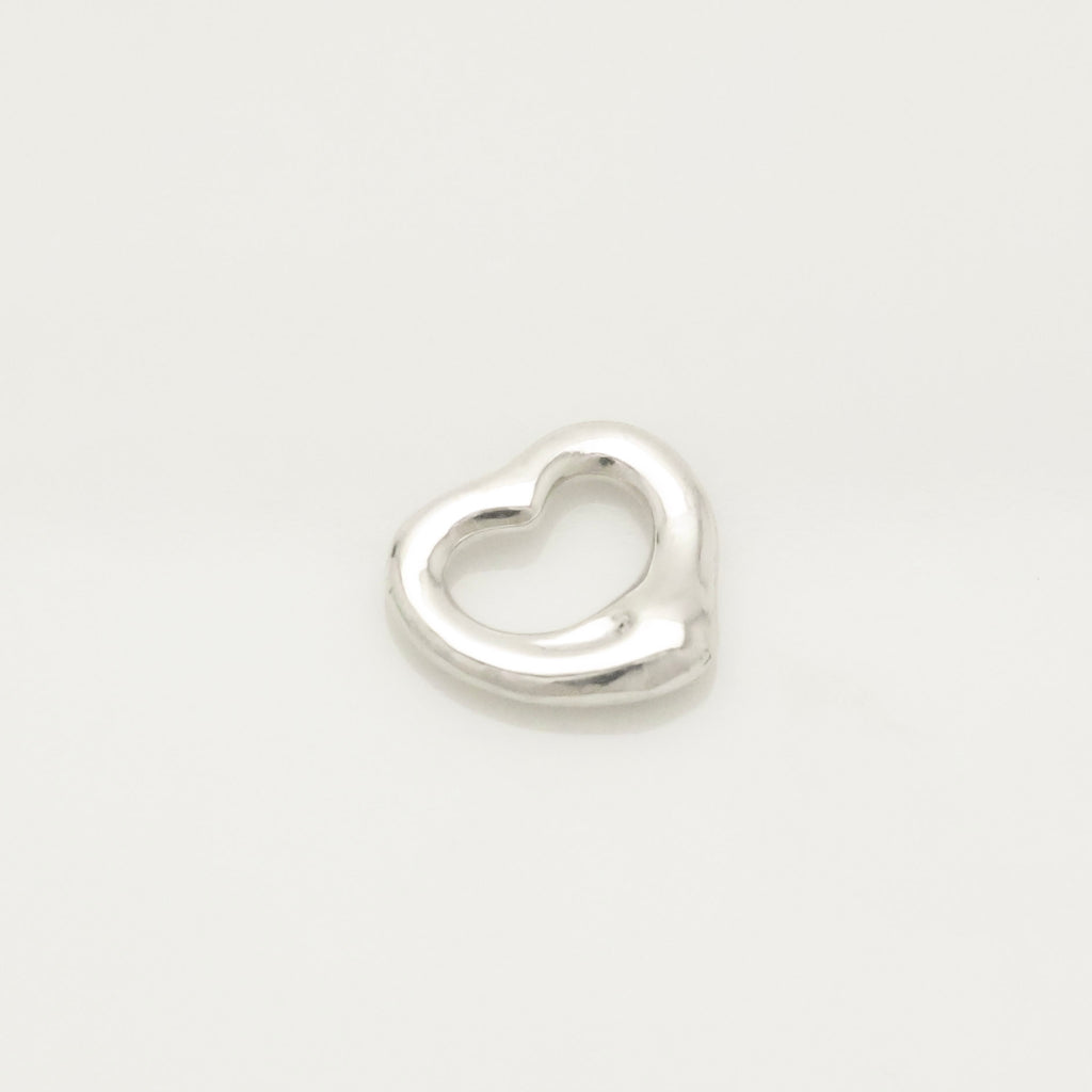  Tiffany & Co. Peretti Open Heart 11mm Pendant Charm Sterling Silver 925 