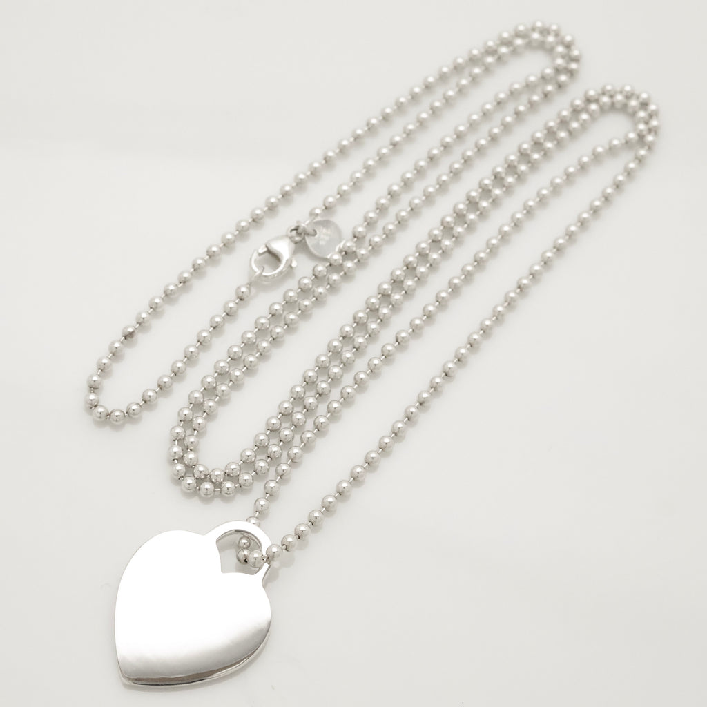 TIFFANY&Co. リターントゥ ティファニー ハート タグ ボール チェーン ネックレス AG925