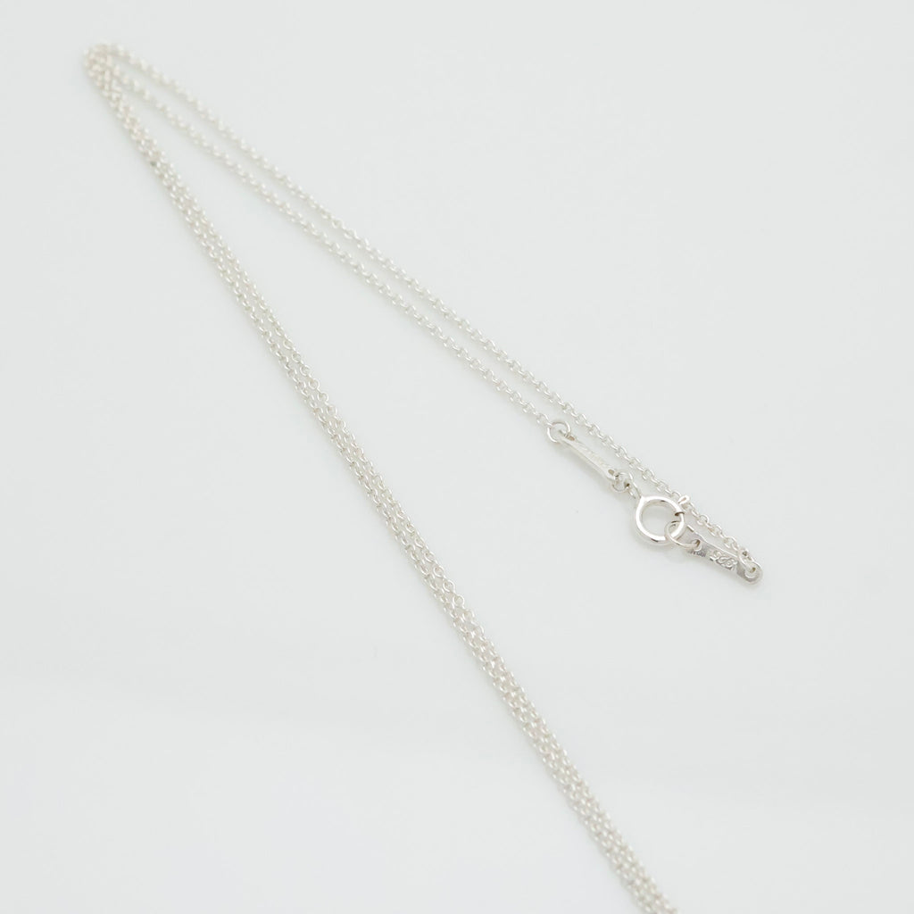 Tiffany & Co. Initial Letter "S" Pendant Necklace Sterling Silver 925