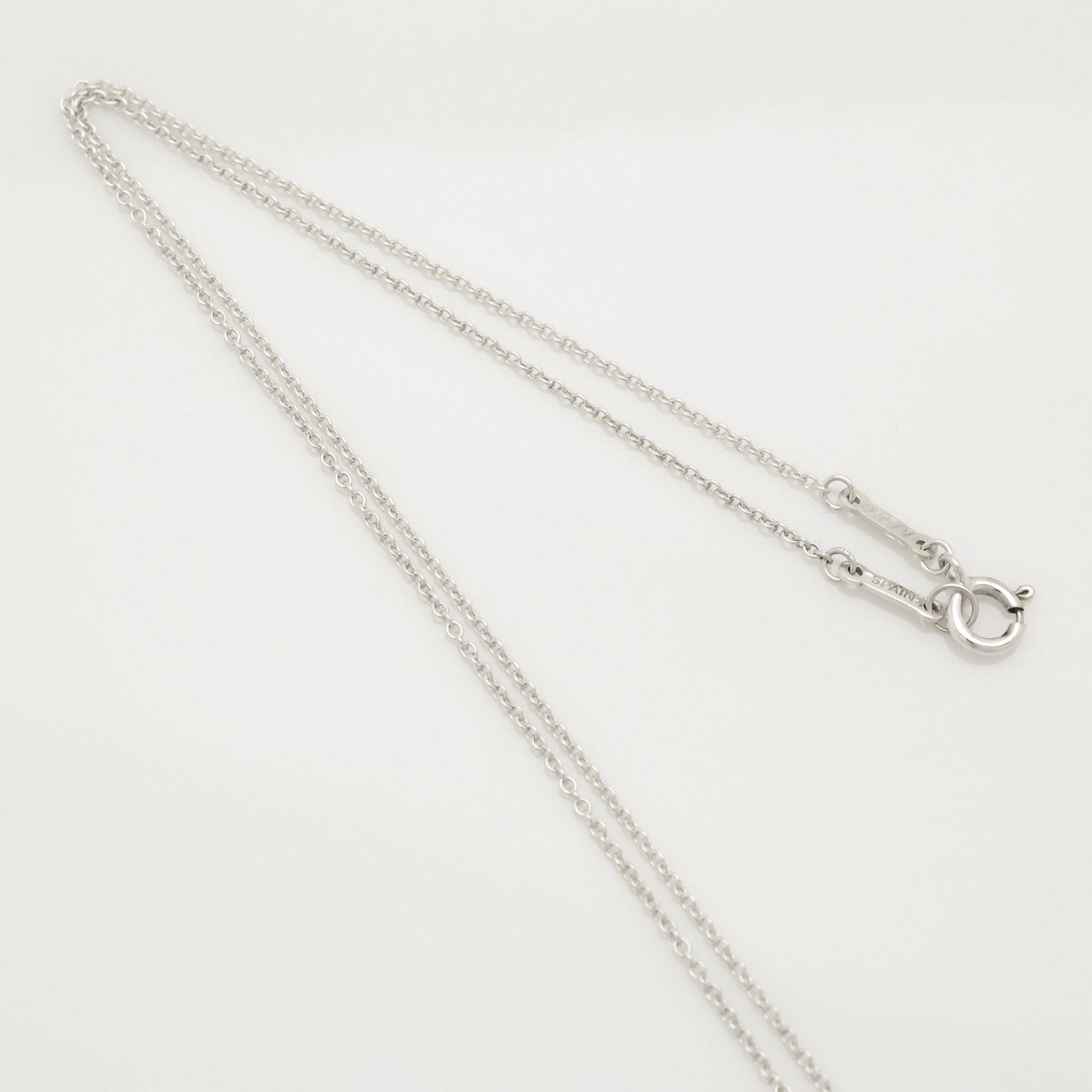 Tiffany & Co. Whale Tail Pendant Necklace Sterling Silver 925 